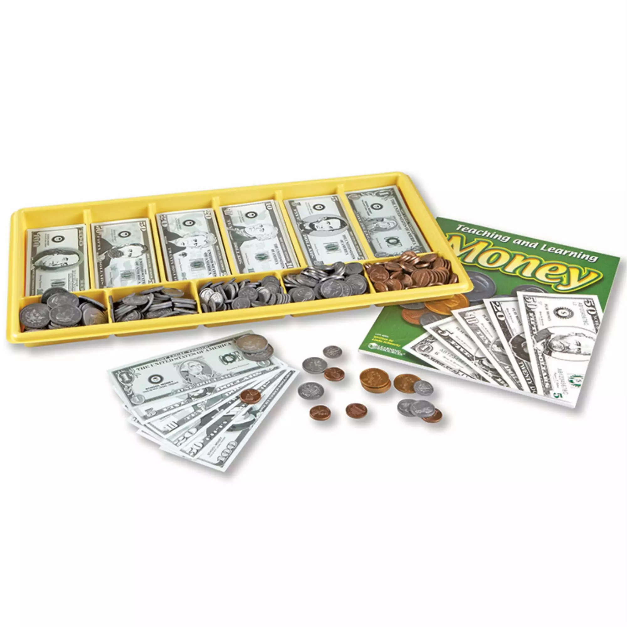 Learning Resources Giant Classroom Money Kit. Educational Toys. 100 Pieces. Ages 5+.