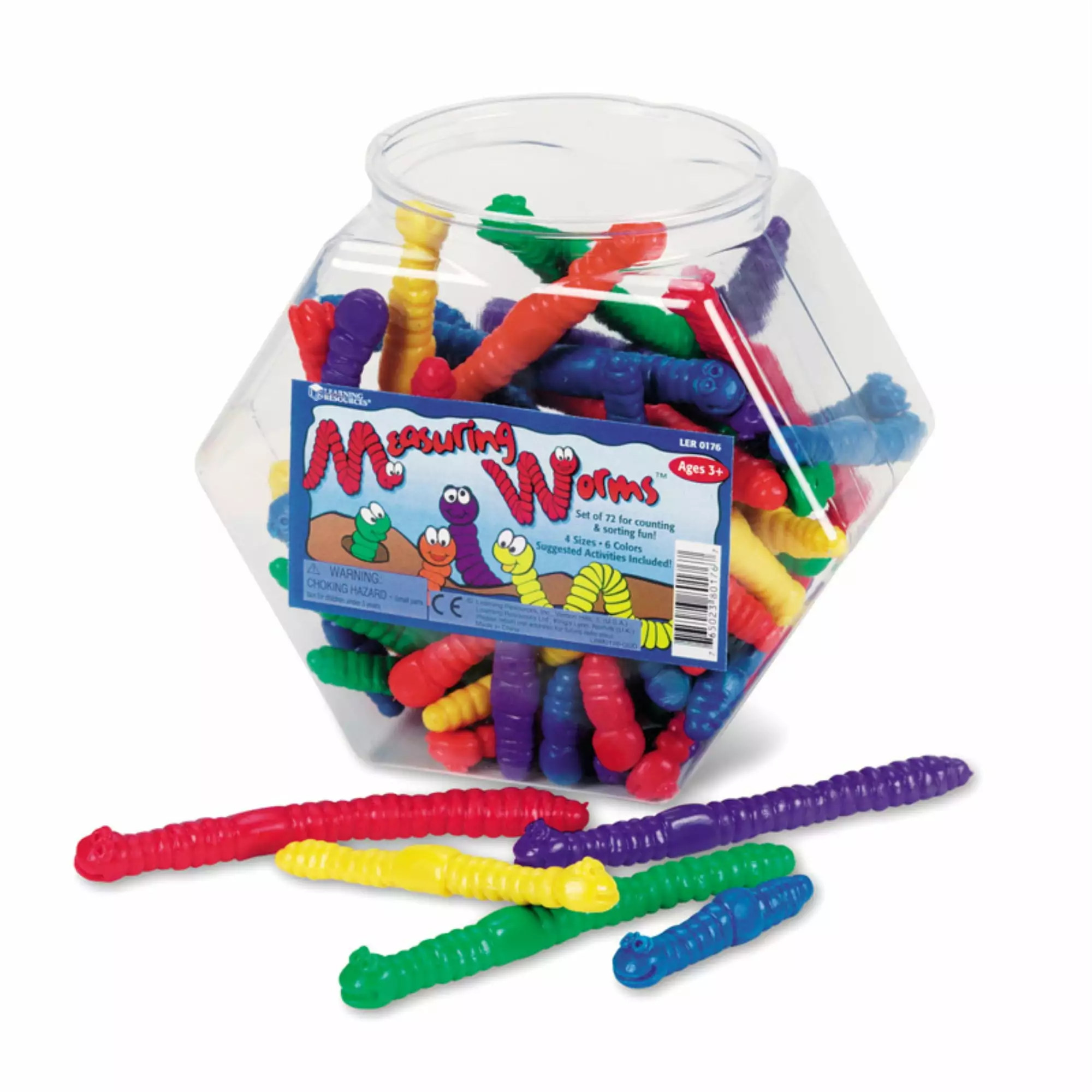 Learning Resources Measuring Worms. Math Games. Ages 5+. LER0176