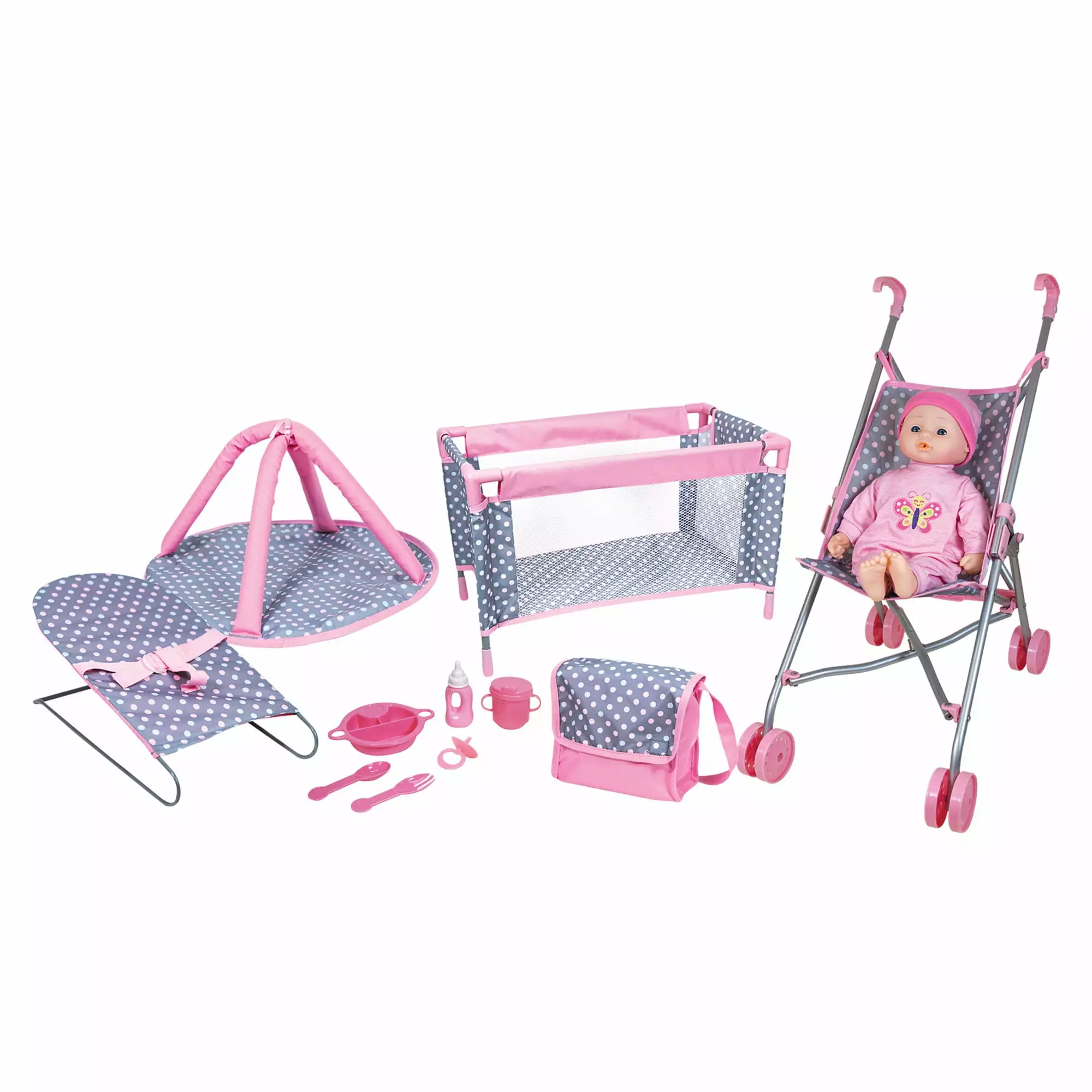 Lissi Dolls - Baby Play Set W Ith 16 Inch Doll