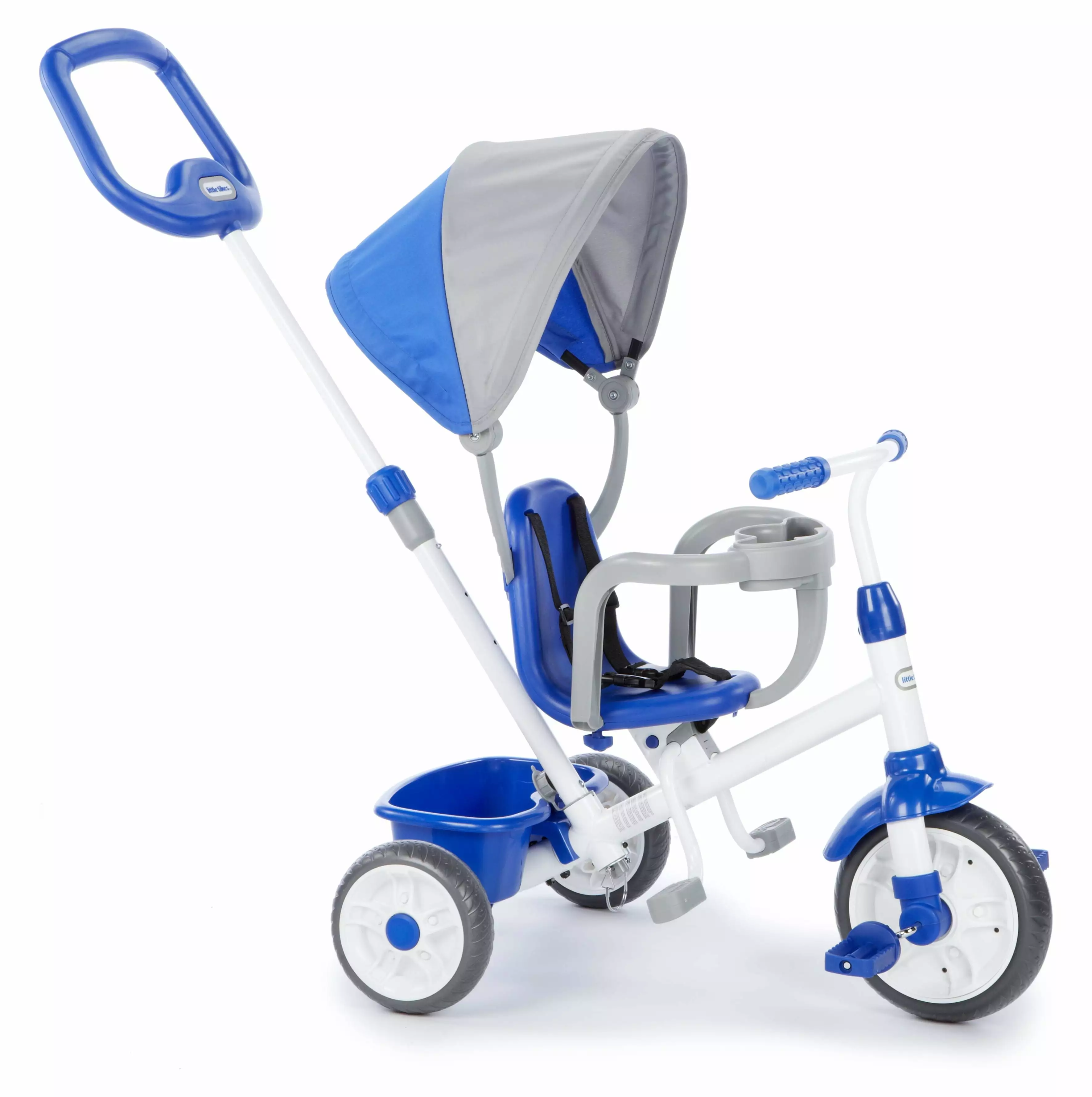 Little Tikes My First Trike 4-in-1 Trike. Blue. Convertible Tricycle. Toddlers w/ 4 Stages of Growth & Shade Canopy. Kids Boys Girls Ages 9 Months to 3 Years