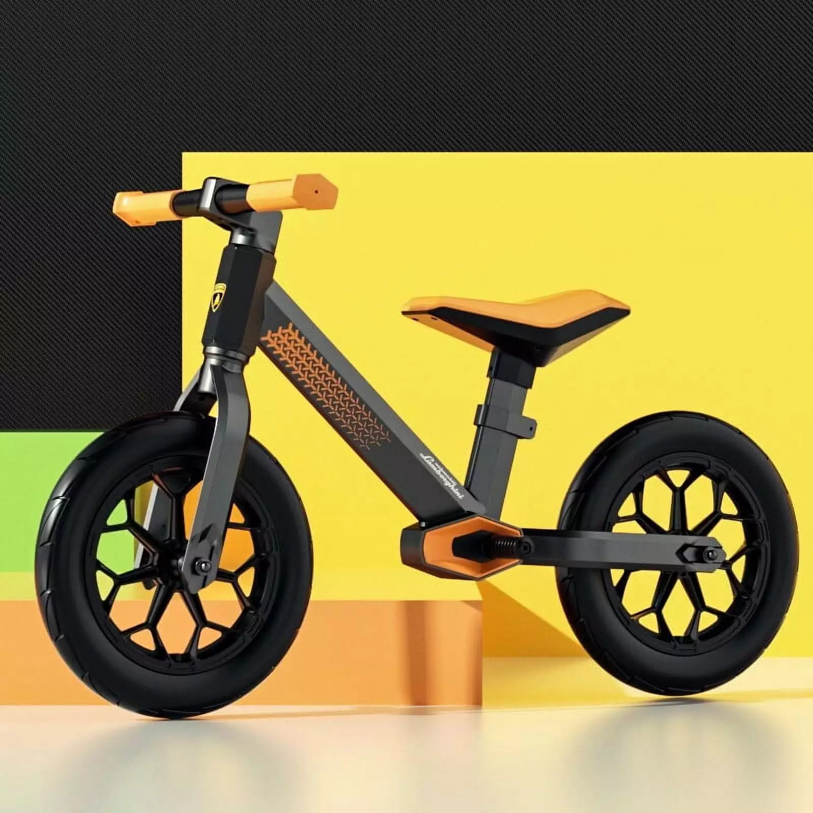 Luddy 12''Lamborghini Authorized Luxury Kids Balance Bike Training Bikes and Gift for Kids. Orange