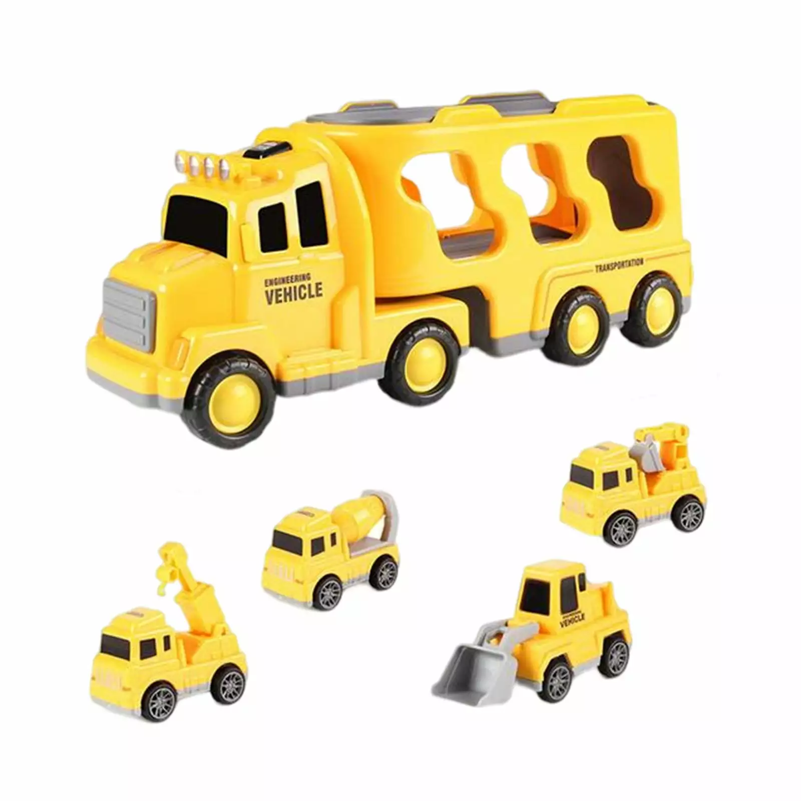 MVNSFEW Construction toddler Truck toys for 3 4 5 6 Year Old Boys 5 In 1 Friction Power Vehicle Car toy for toddlers 13 Truck toys for Kids 35 Christmas Girls Age 39