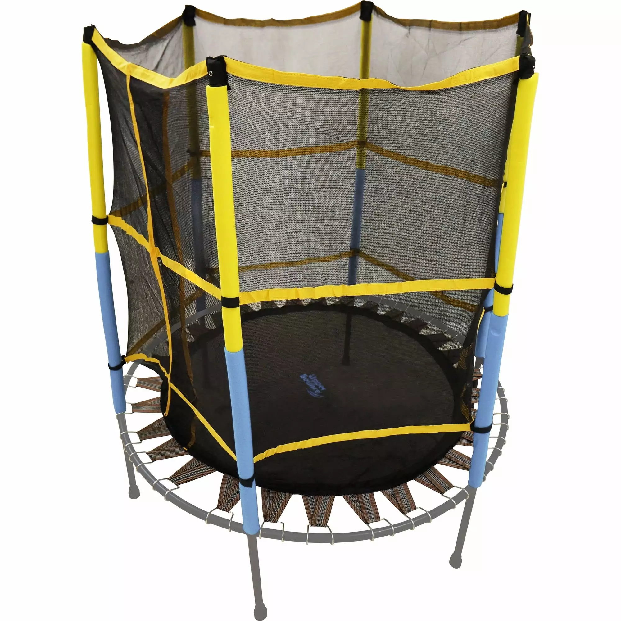 Machrus Upper Bounce 44.48 Trampoline Jumping Mat With Attached Safety Net and Clips Fits 55 Round Trampoline Frame