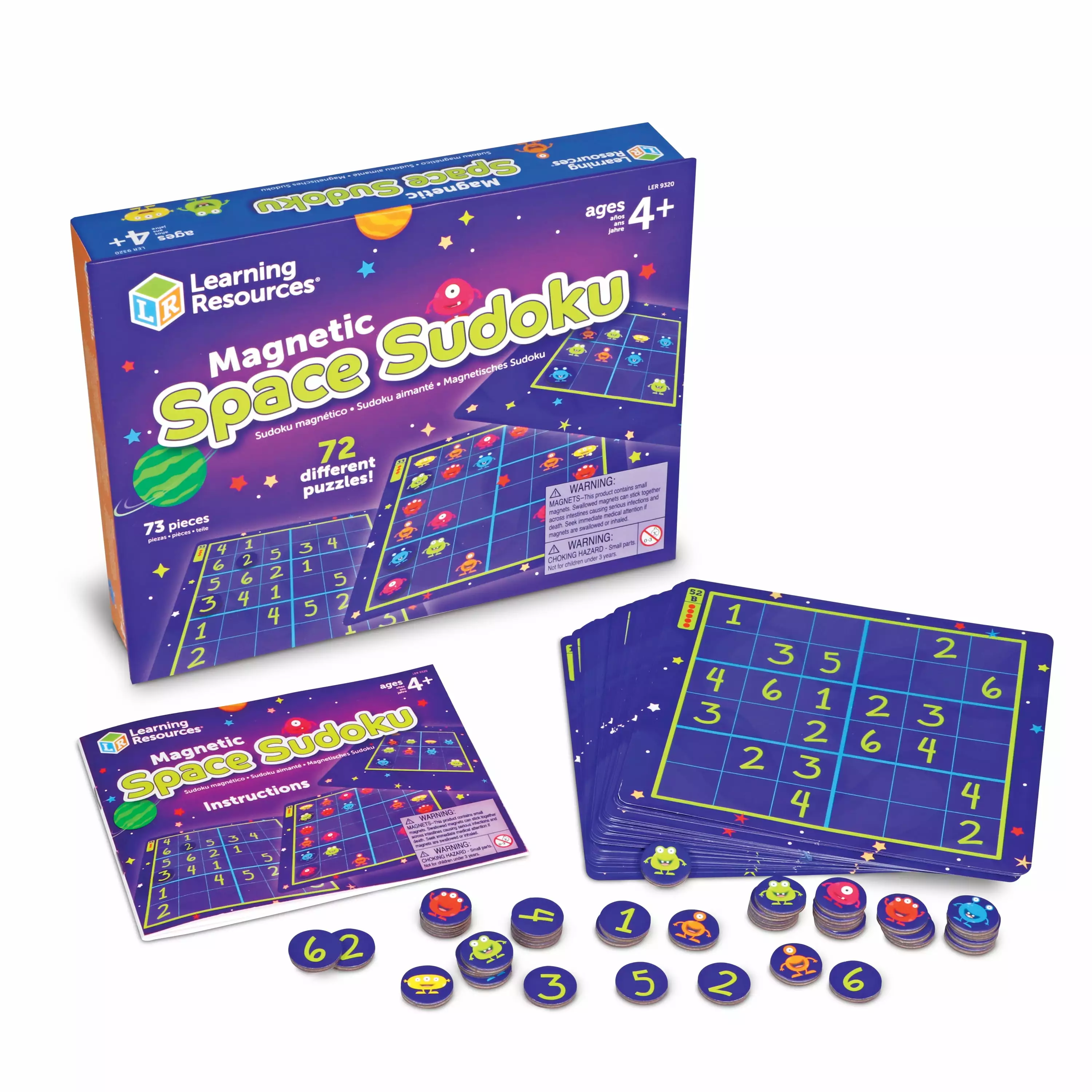 Magnetic Space Sudoku Tile Game. by Learning Resources