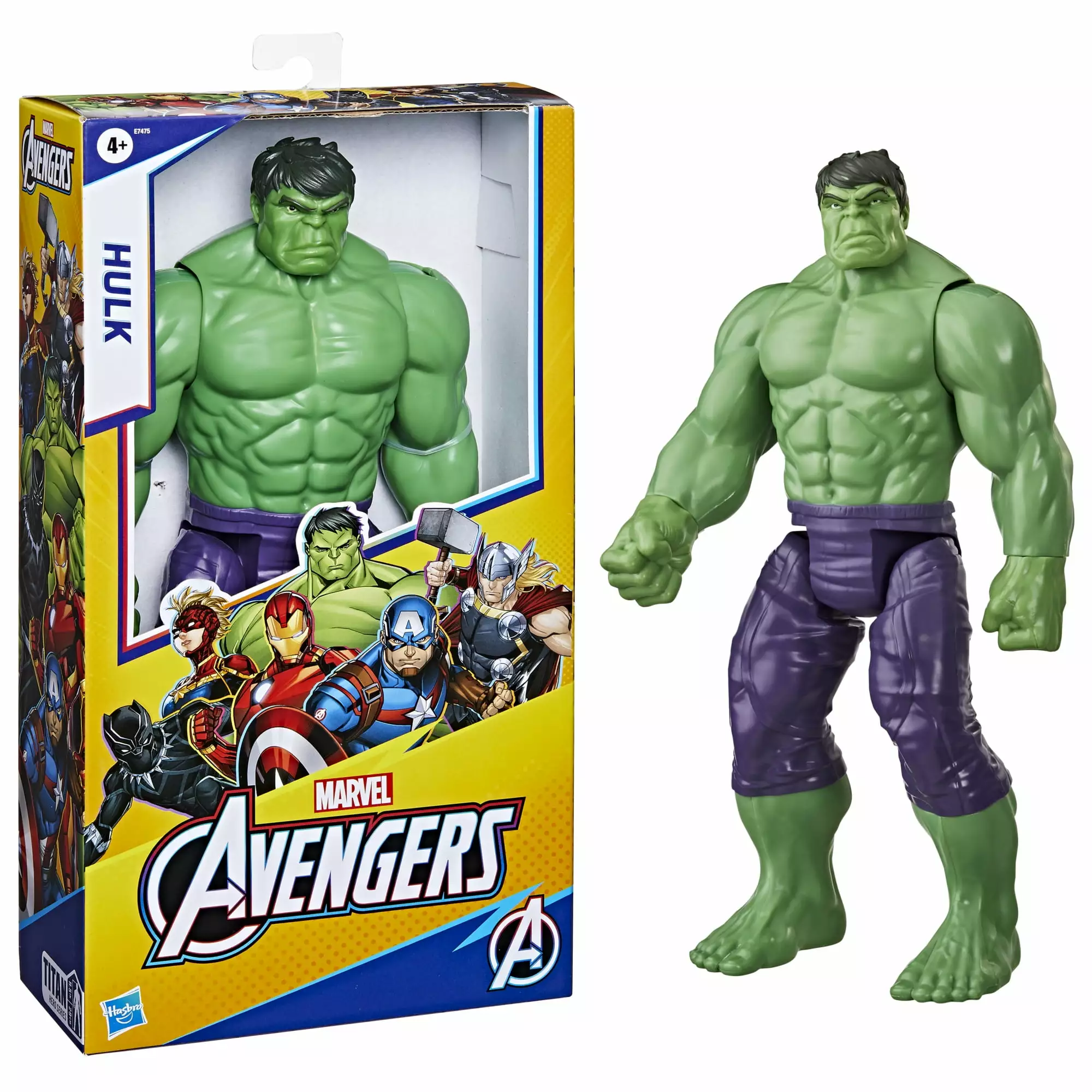 Marvel Avengers Titan Hero Series Deluxe Hulk 12 Action Figure for Kids 4+