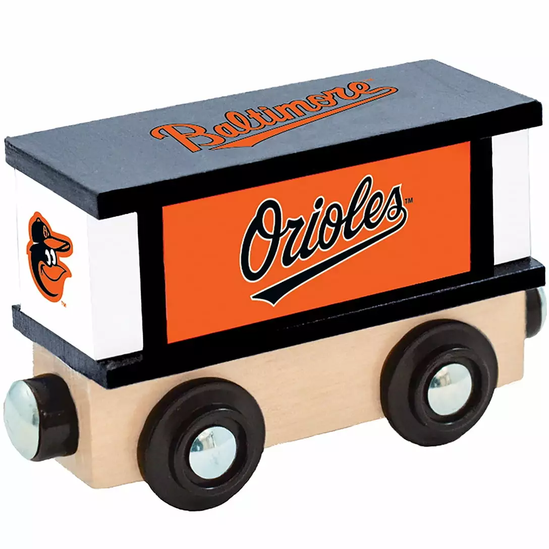 MasterPieces Wood Train Box Car - MLB Baltimore Orioles