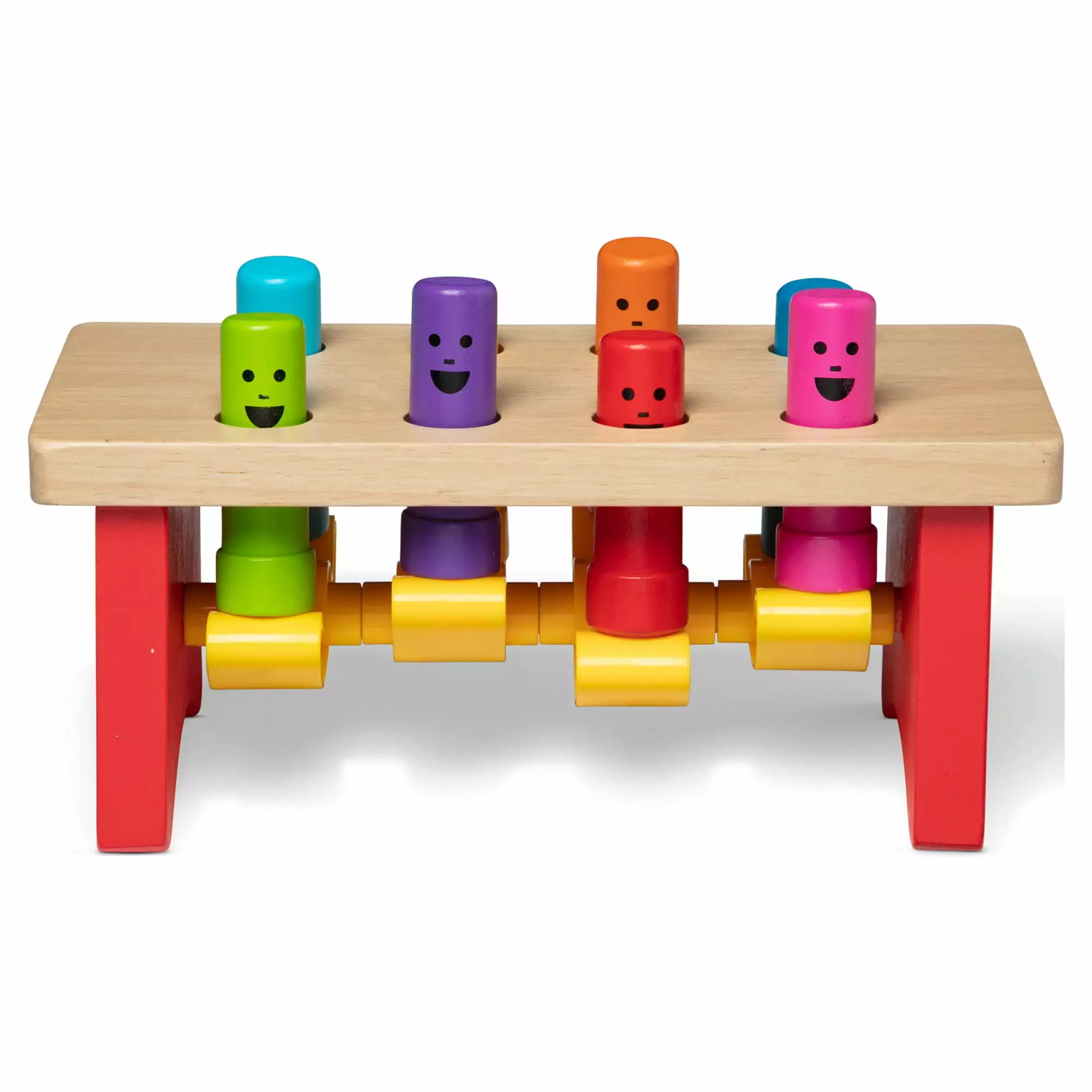 Melissa & Doug Deluxe Pounding Bench Wooden Toy With Mallet