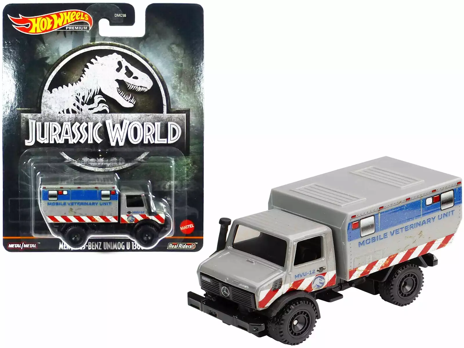 Mercedes-Benz Unimog U 1300 L Mobile Veterinary Unit MVU-12 Jurassic World (2015) Movie Diecast Model Car by Hot Wheels