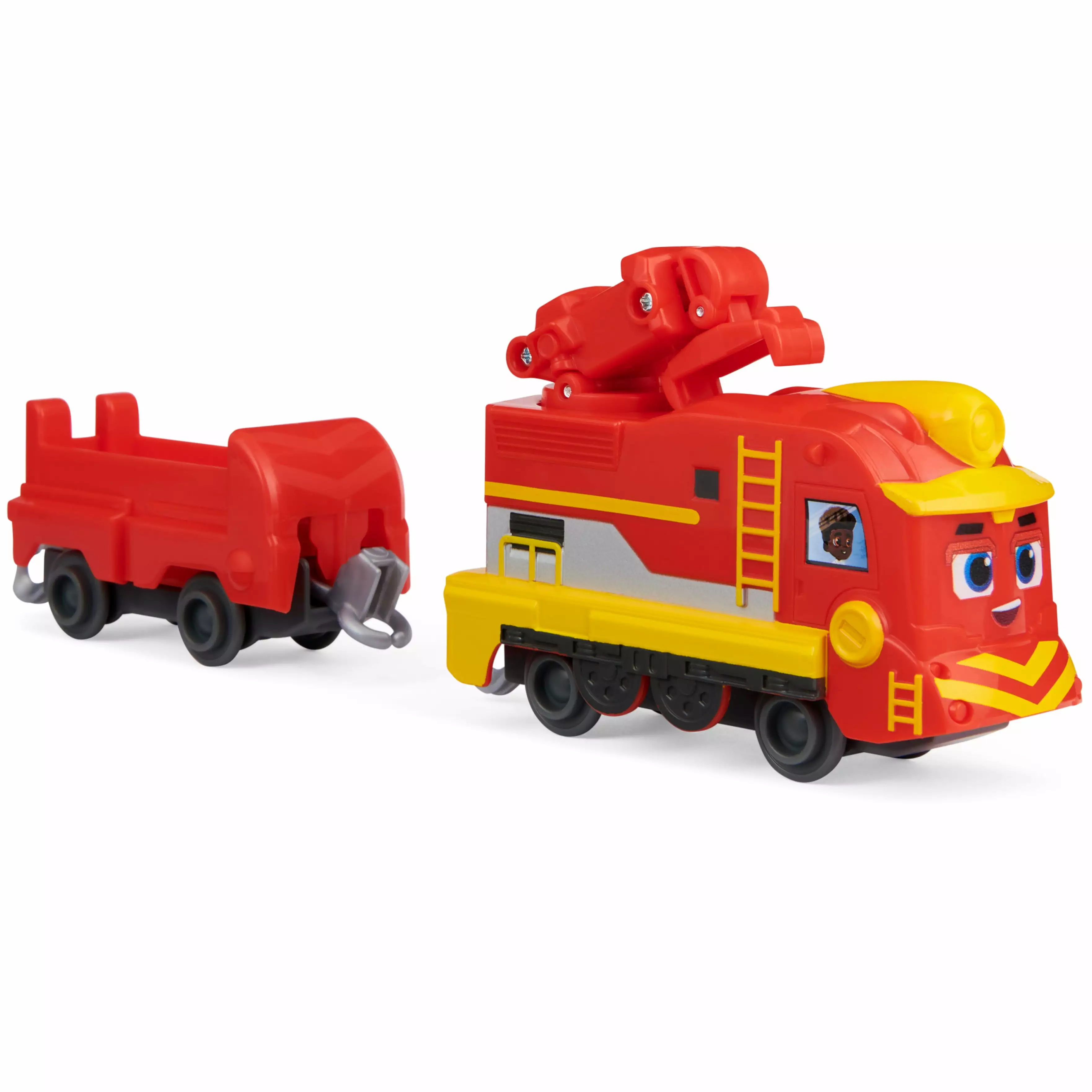 Mighty Express. Freight Nate Push and Go Toy Train with Cargo Car