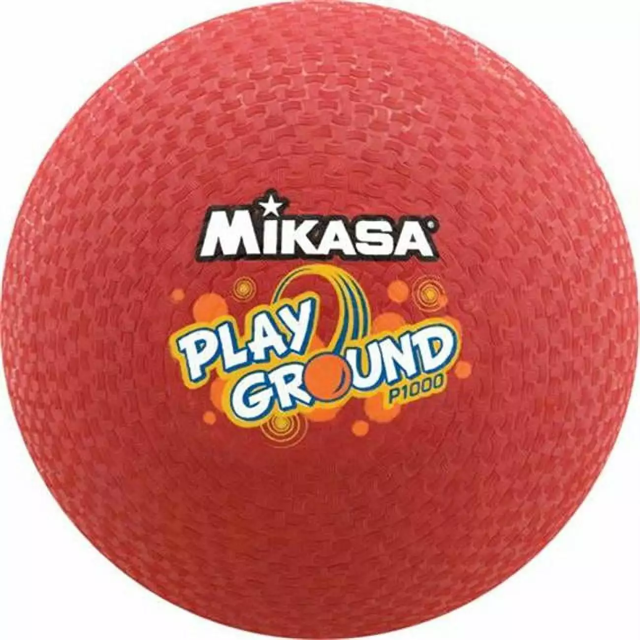 Mikasa Rubber Cover Playground Ball. 10 Dia in. Red