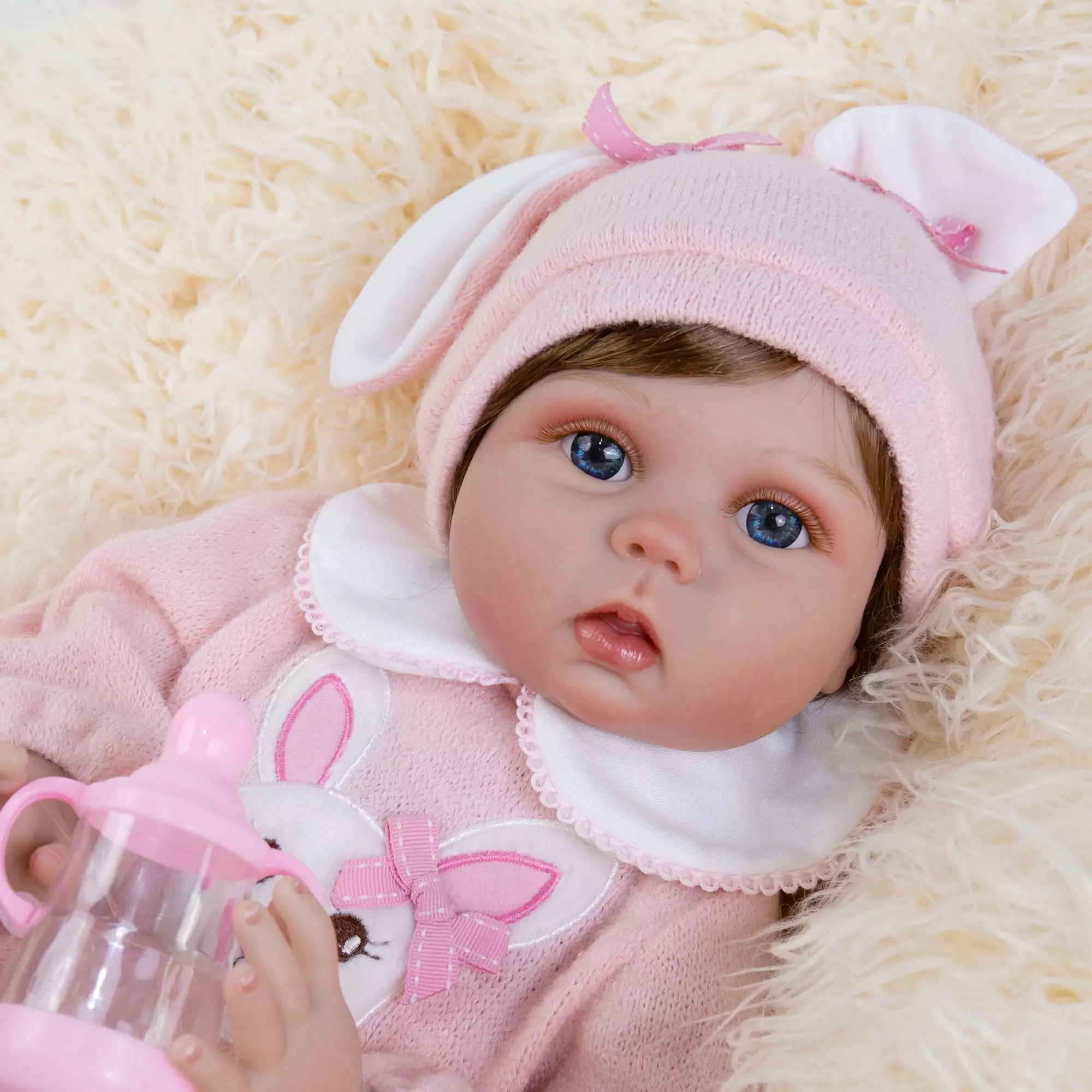 Milidool Reborn Baby Dolls Girl Set 22 Inches Realistic Soft Vinyl Newborn Baby Doll That Look Real. Best Toy for Kids Ages 3+