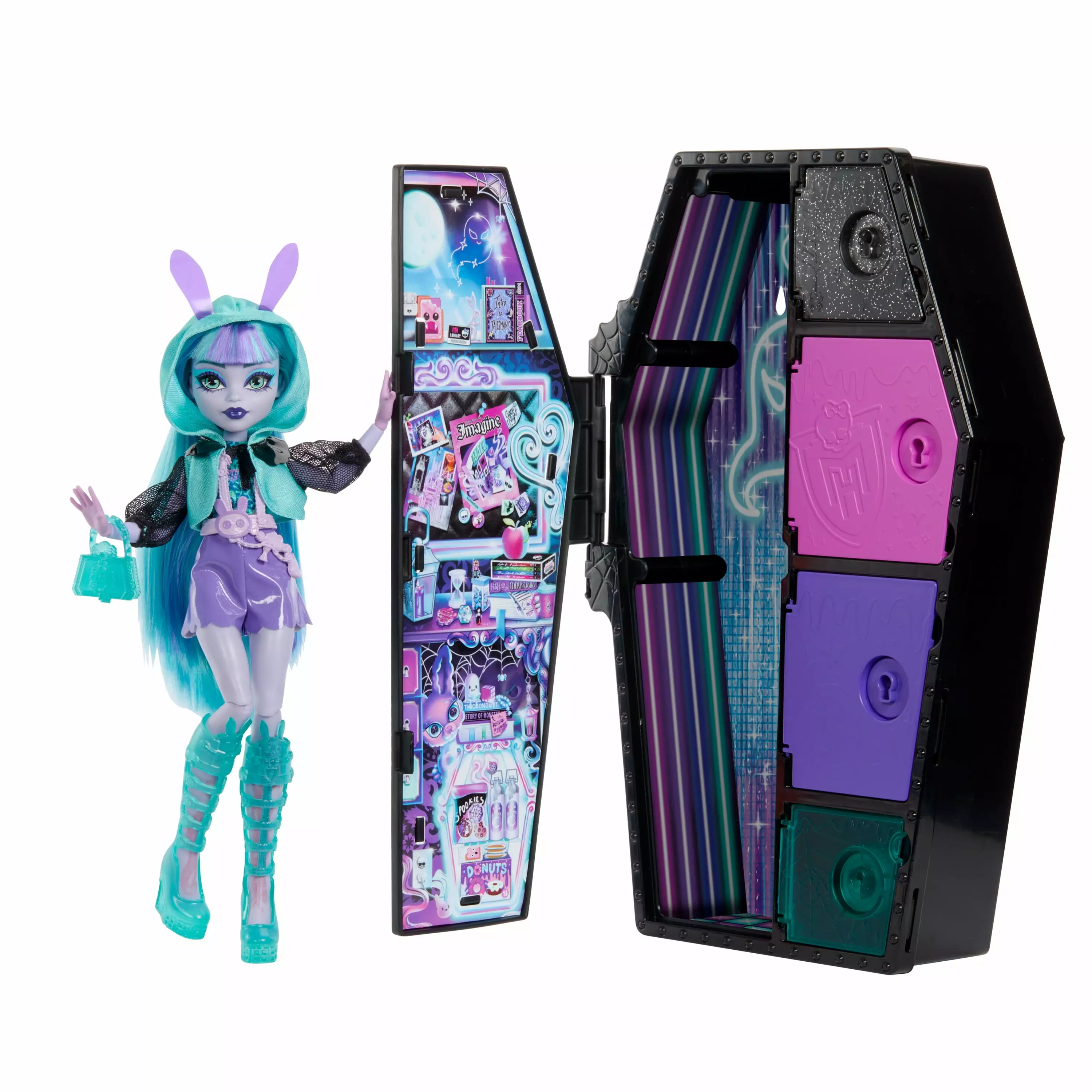 Monster High Doll. Twyla. Skulltimate Secrets: Neon Frights