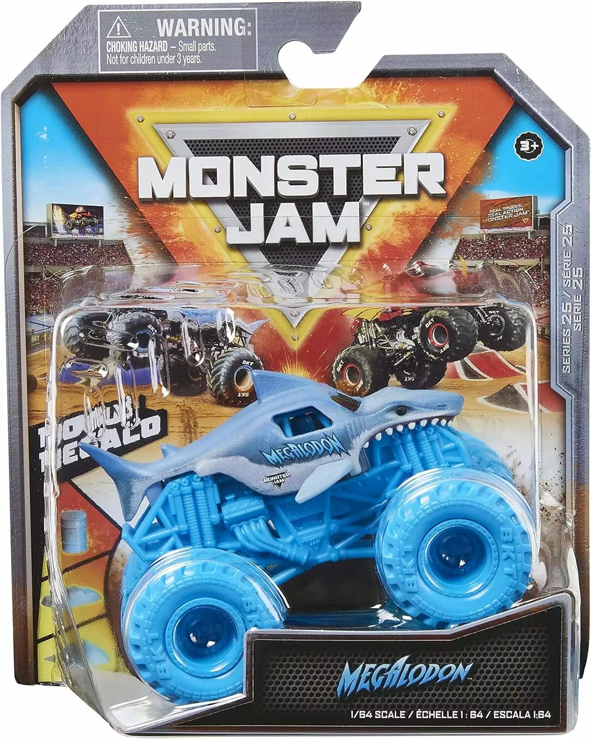 Monster Jam 2022 Spin Master 1:64 Diecast Truck with Bonus Accessory: Hyper Fueled Megalodon