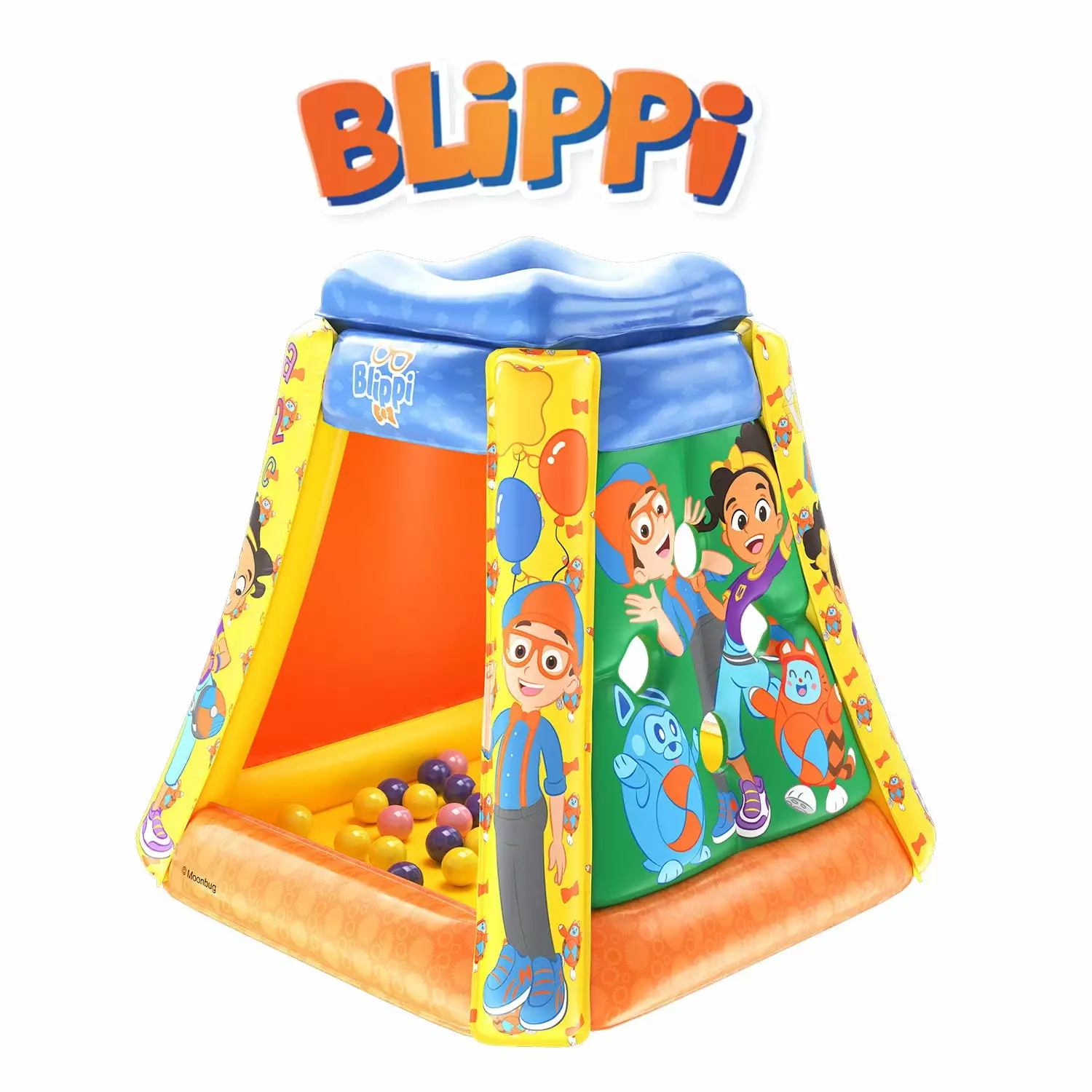 Moonbug Blippi Inflatable Tent Ball Pit