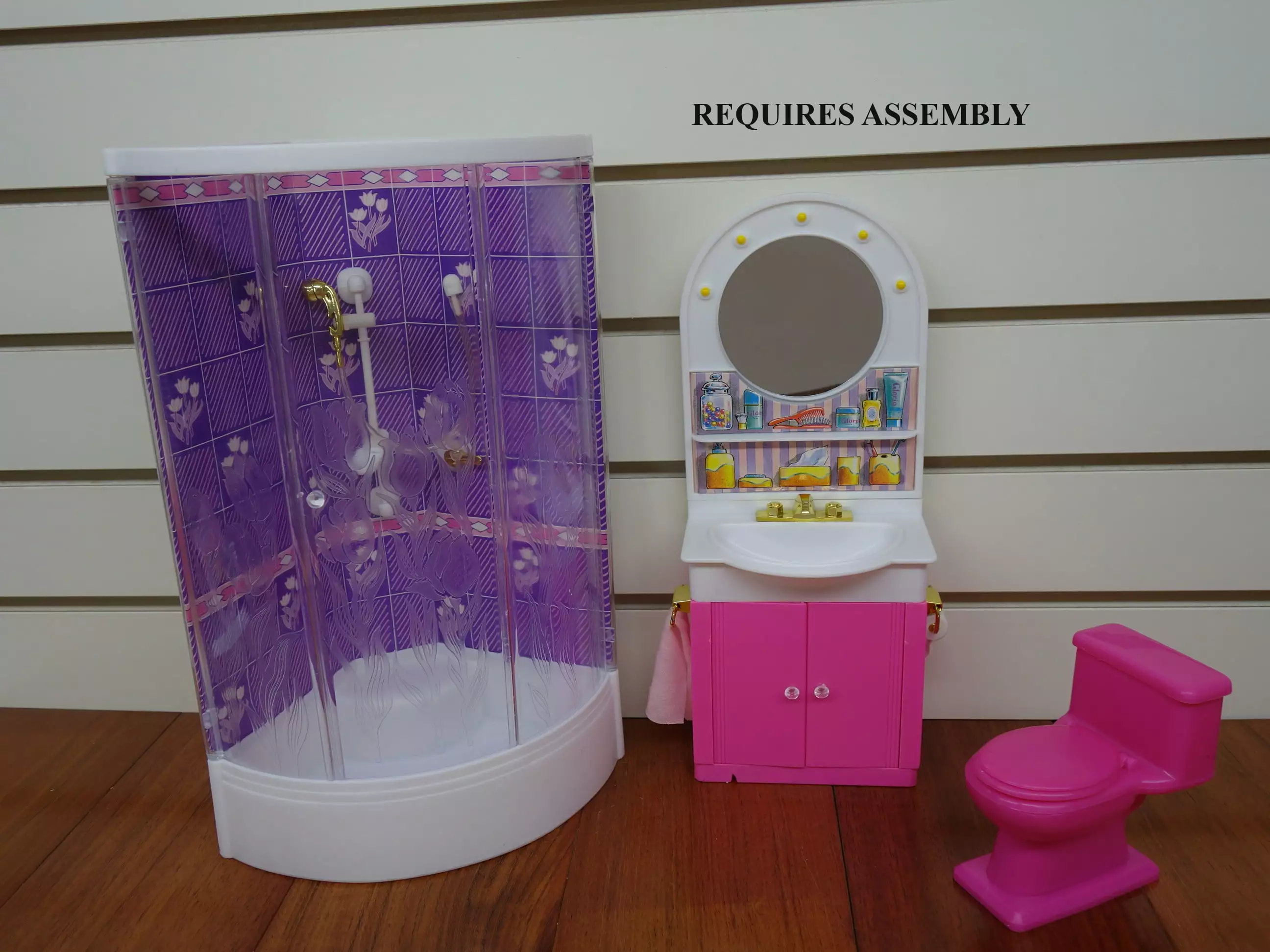 My Fancy Life Washroom Doll Furniture Play Set for 12 Fashion doll