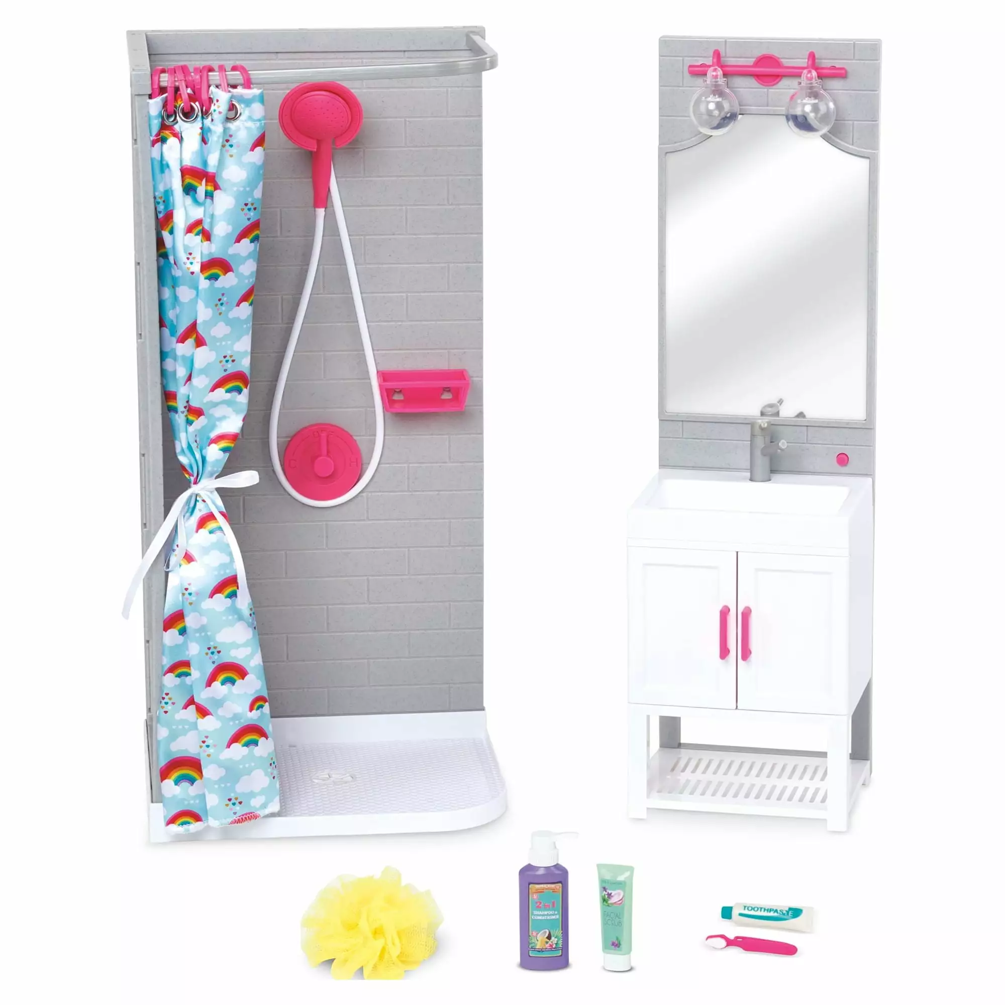 My Life As Complete Plastic Bathroom Play Set for 18 Dolls