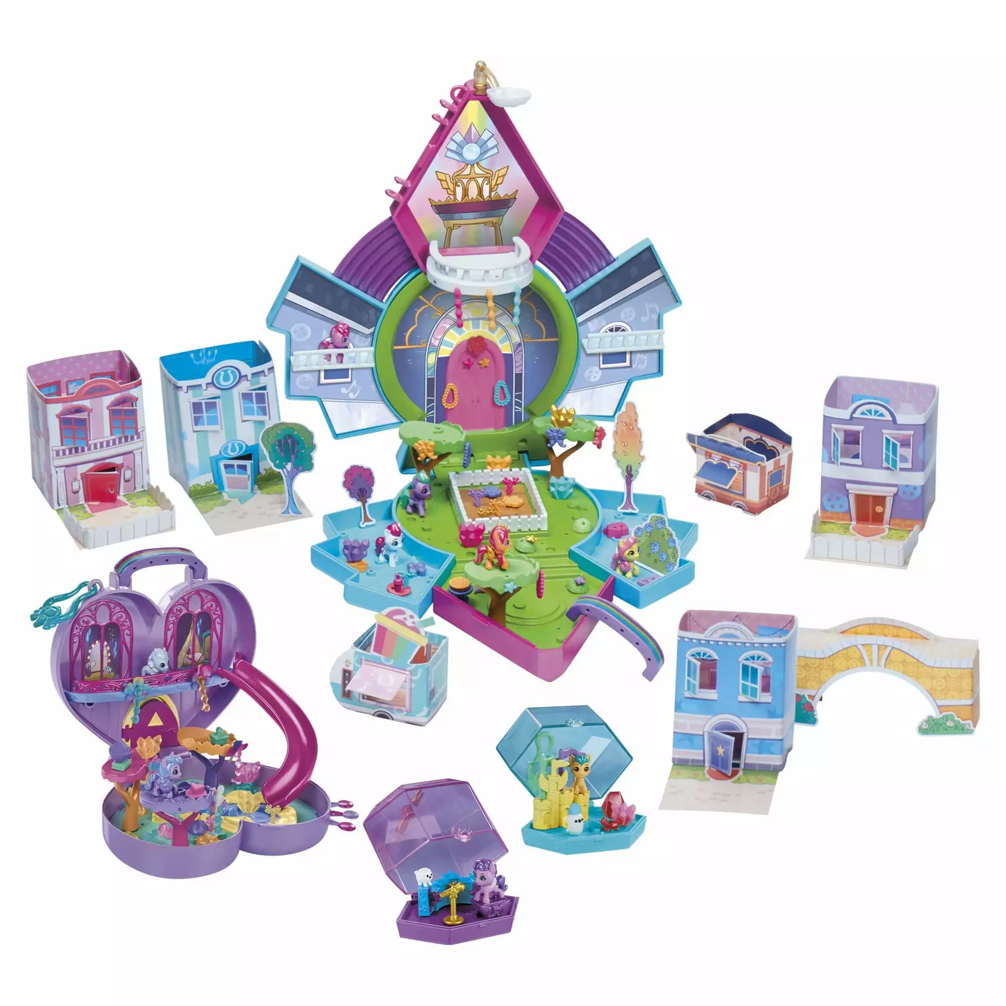 My Little Pony Mini World Magic Mini Equestria Collection Set. Playset with Over 120 Pieces