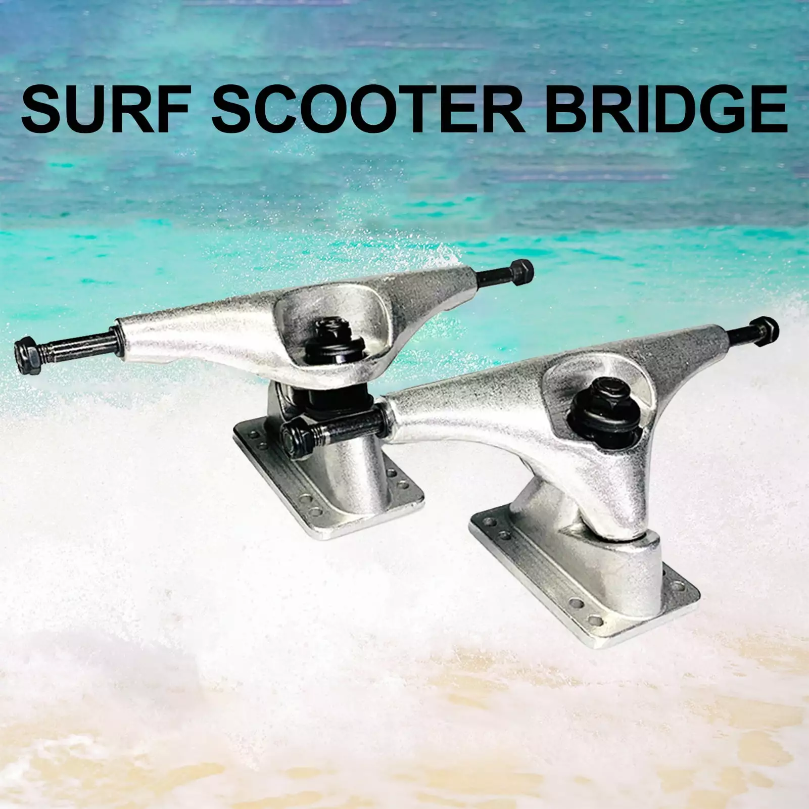 NIBOLOG 2Pcs Surf Skateboard Truck Longboard Fish Board Steering Bridge Bracket Parts