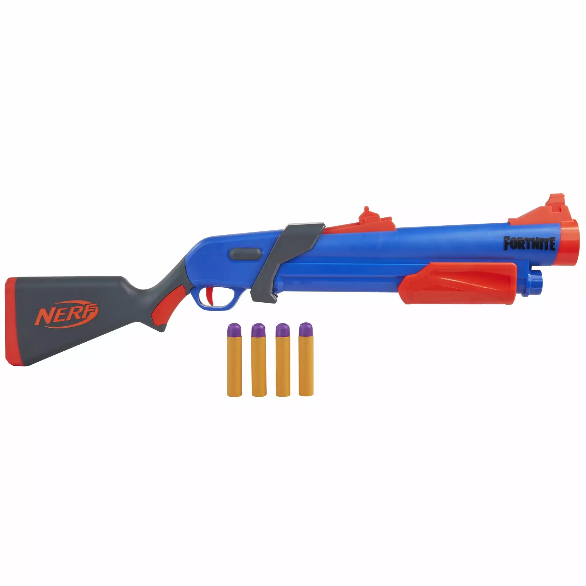 Nerf Fortnite Pump SG Dart Blasterwith 4 Mega Darts Kids Toys for Outdoor Summer Games Ages 8 and Up