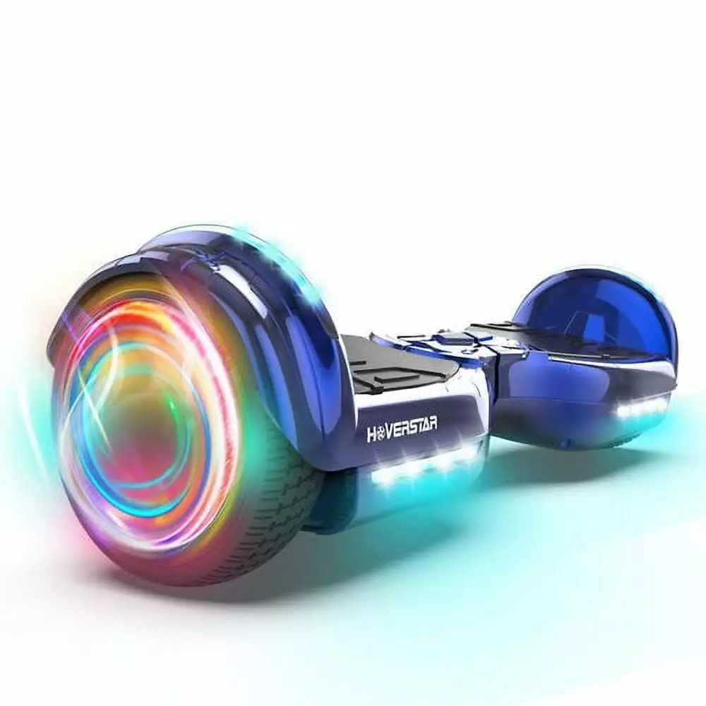 Newest Bluetooth Hoverboard. Chrome Color Hover Board Led Wheels Self Balancing Scooter with Built-in Speaker for Kids. Teenager