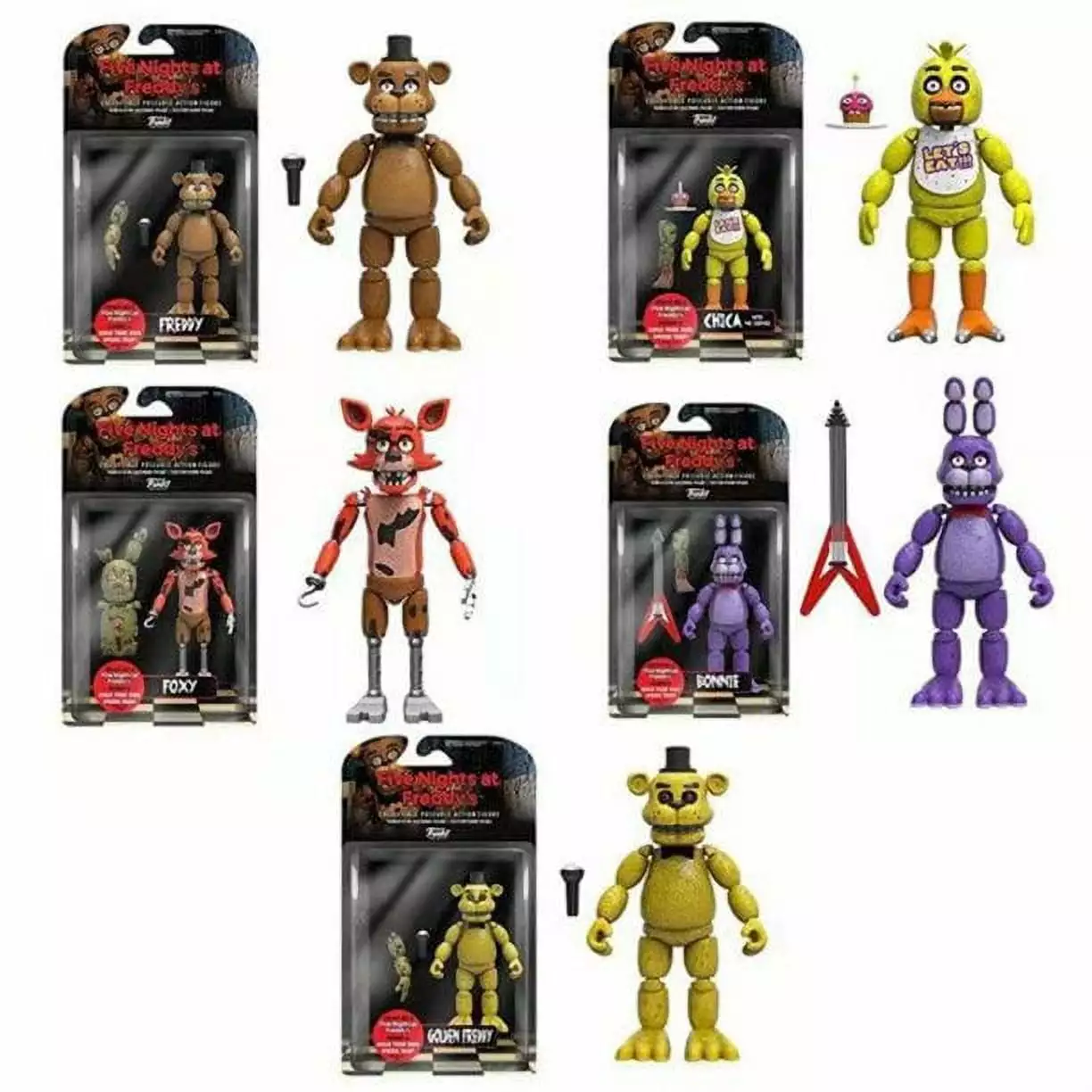 Nightwill Five Nights at Freddy's Articulated Action Figure toy Chica Bonnie Foxy Freddy