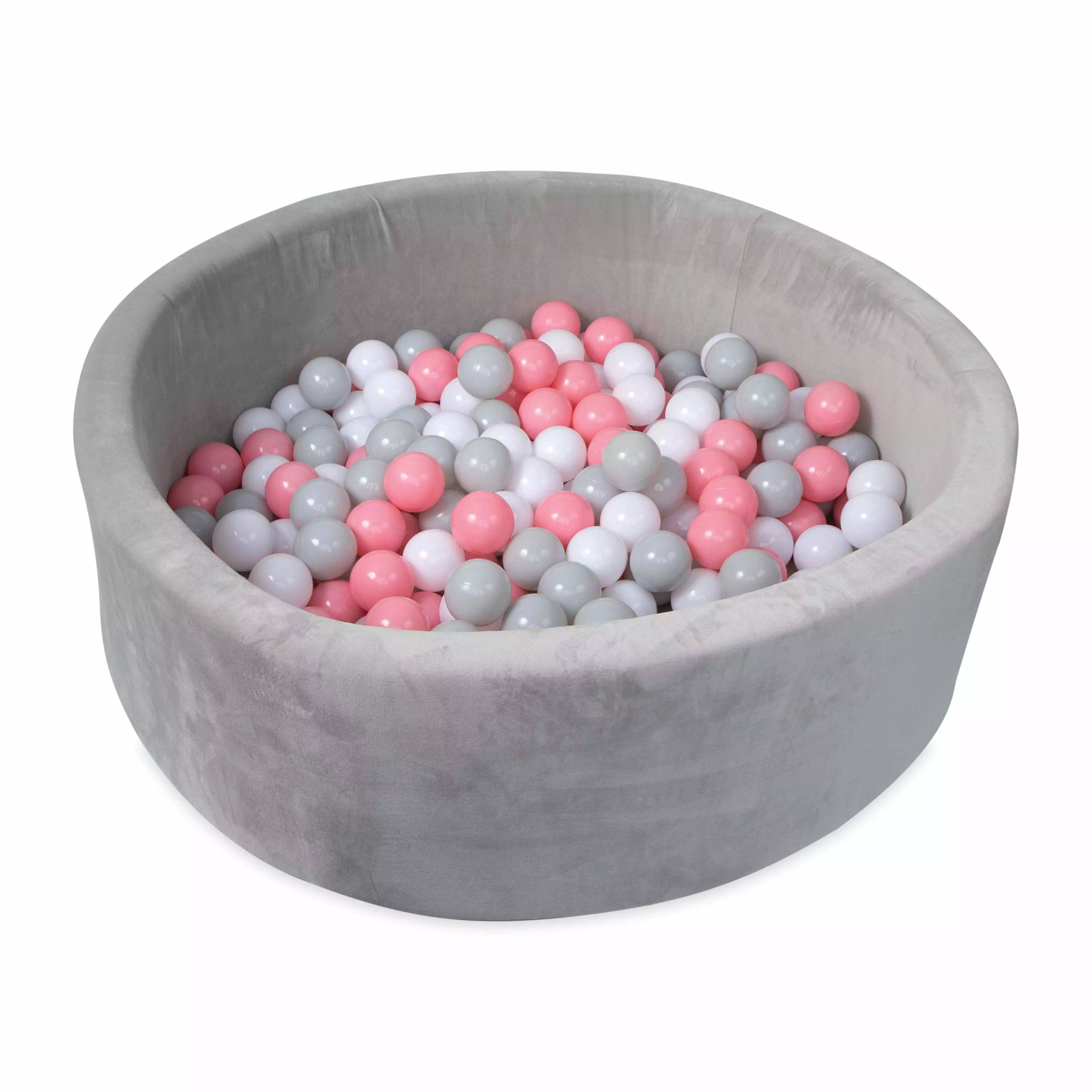 Nuby Interactive Gray Ball Pit for Kids with 200 Balls