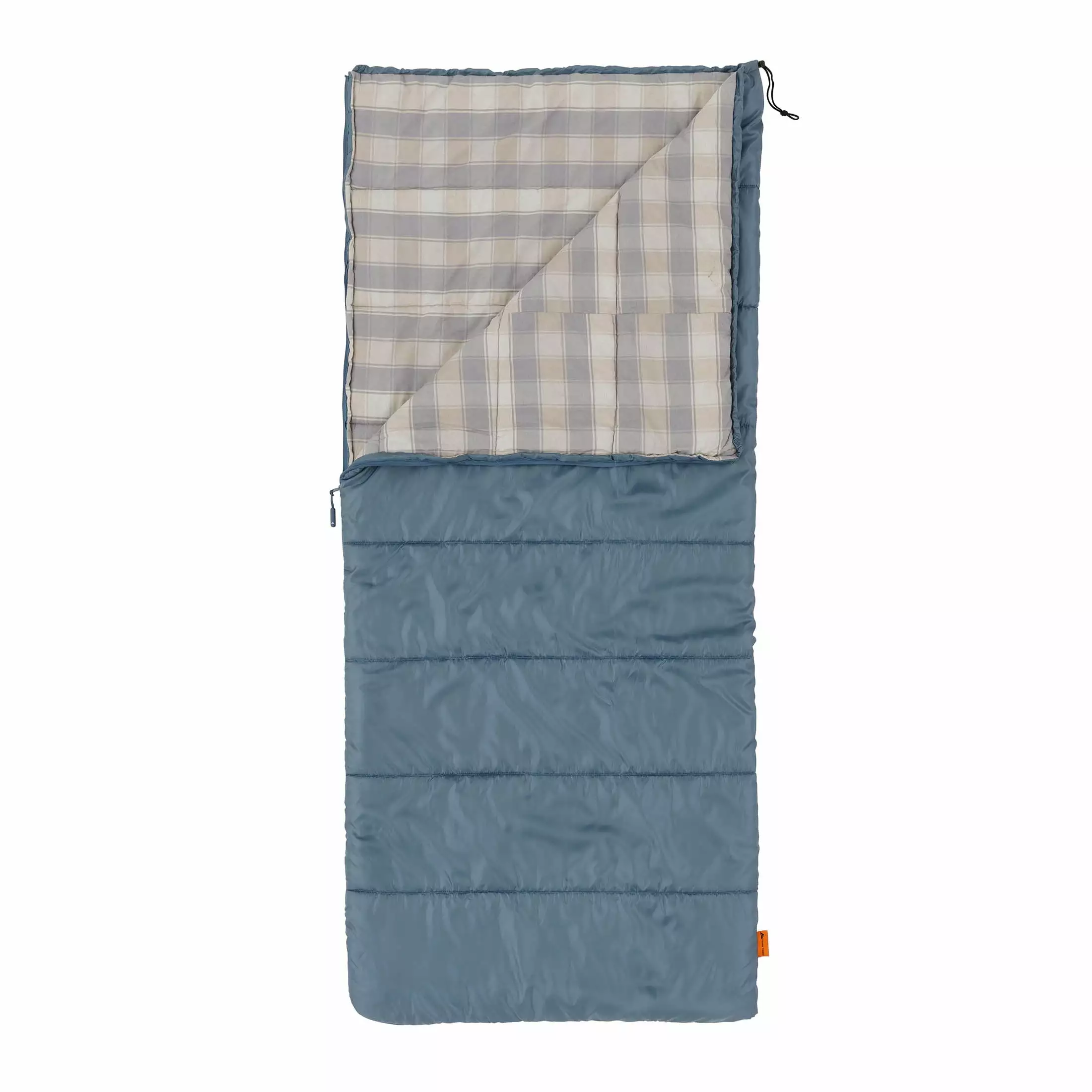 Ozark Trail 50F Flannel Lined Rectangle Adult Sleeping Bag - Blue (75 x 33)