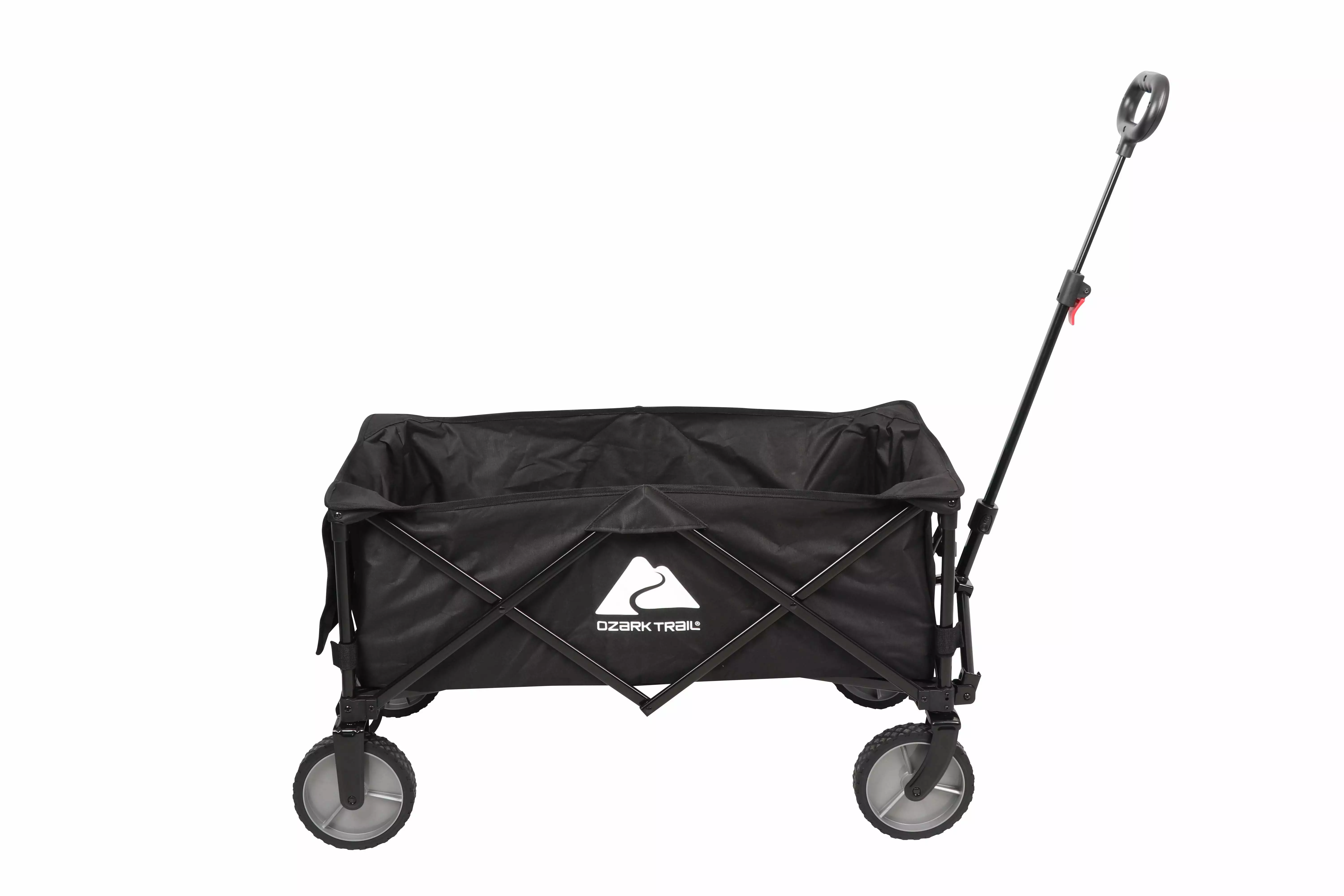 Ozark Trail Folding Multipurpose Camp Wagon Cart. Black