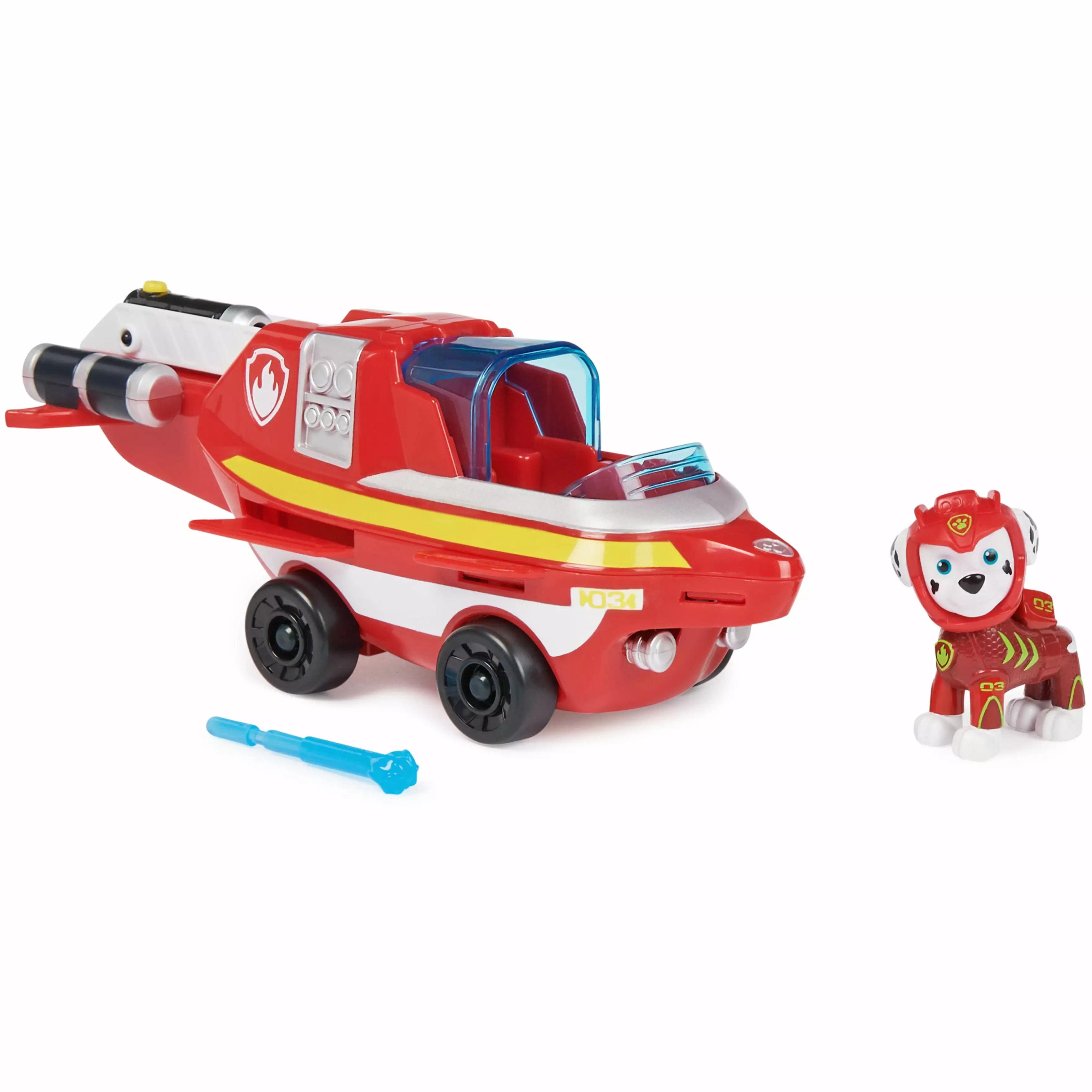 PAW Patrol Aqua Pups. Marshall Transforming Vehicle with Figure for Kids Ages 3 and up