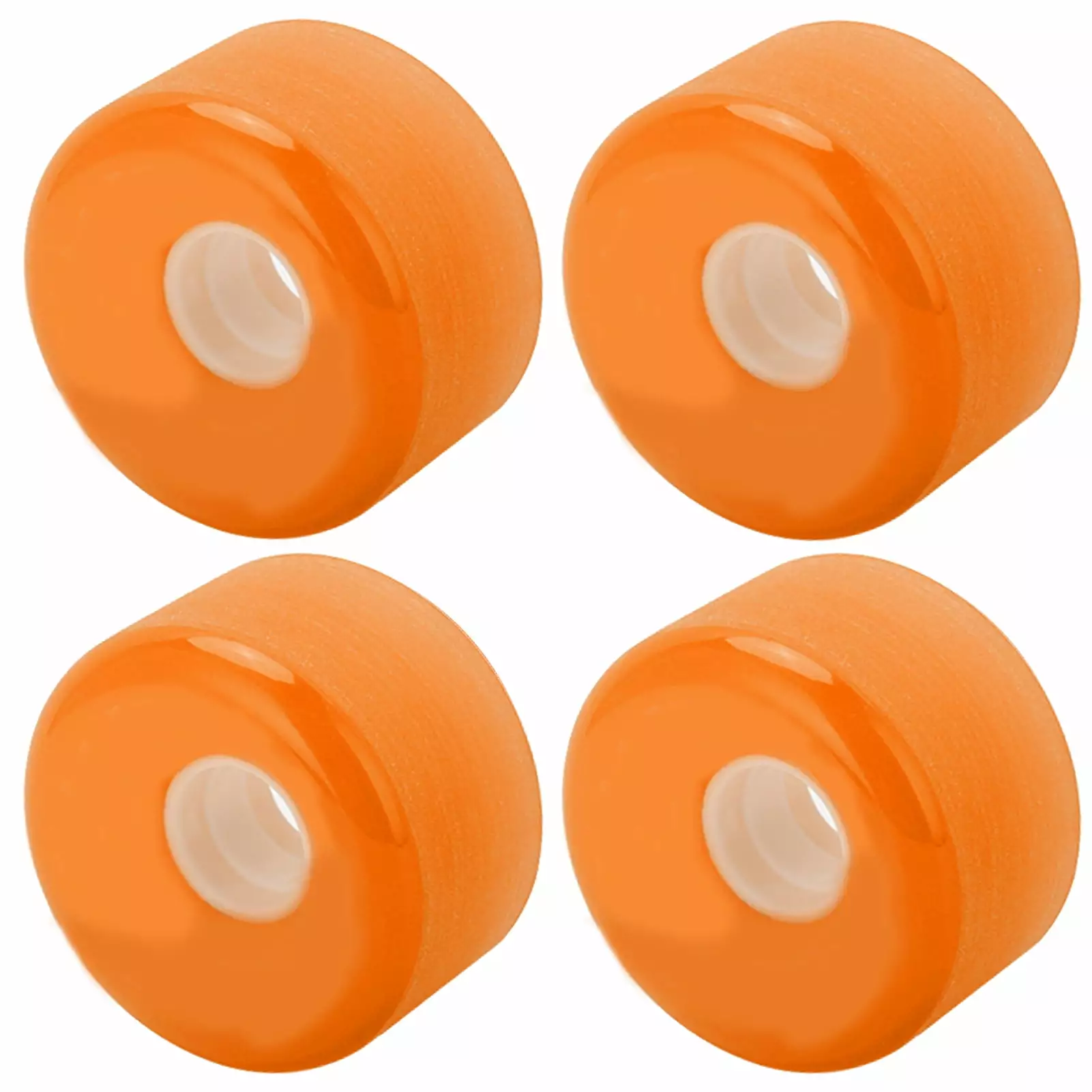 PUENTE 4pcs 70x42mm Skateboard Wheels 80A Longboard Cruiser Wheels Replacement PartsOrange