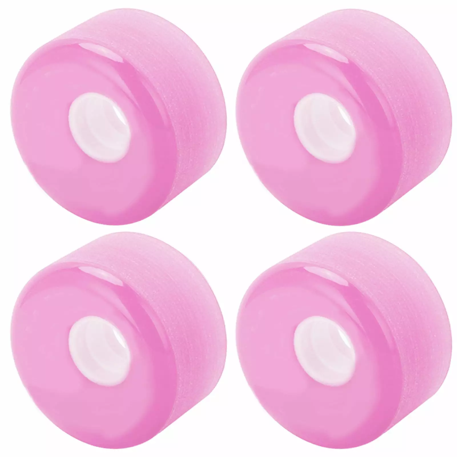 PUENTE 4pcs 70x42mm Skateboard Wheels 80A Longboard Cruiser Wheels Replacement PartsPink