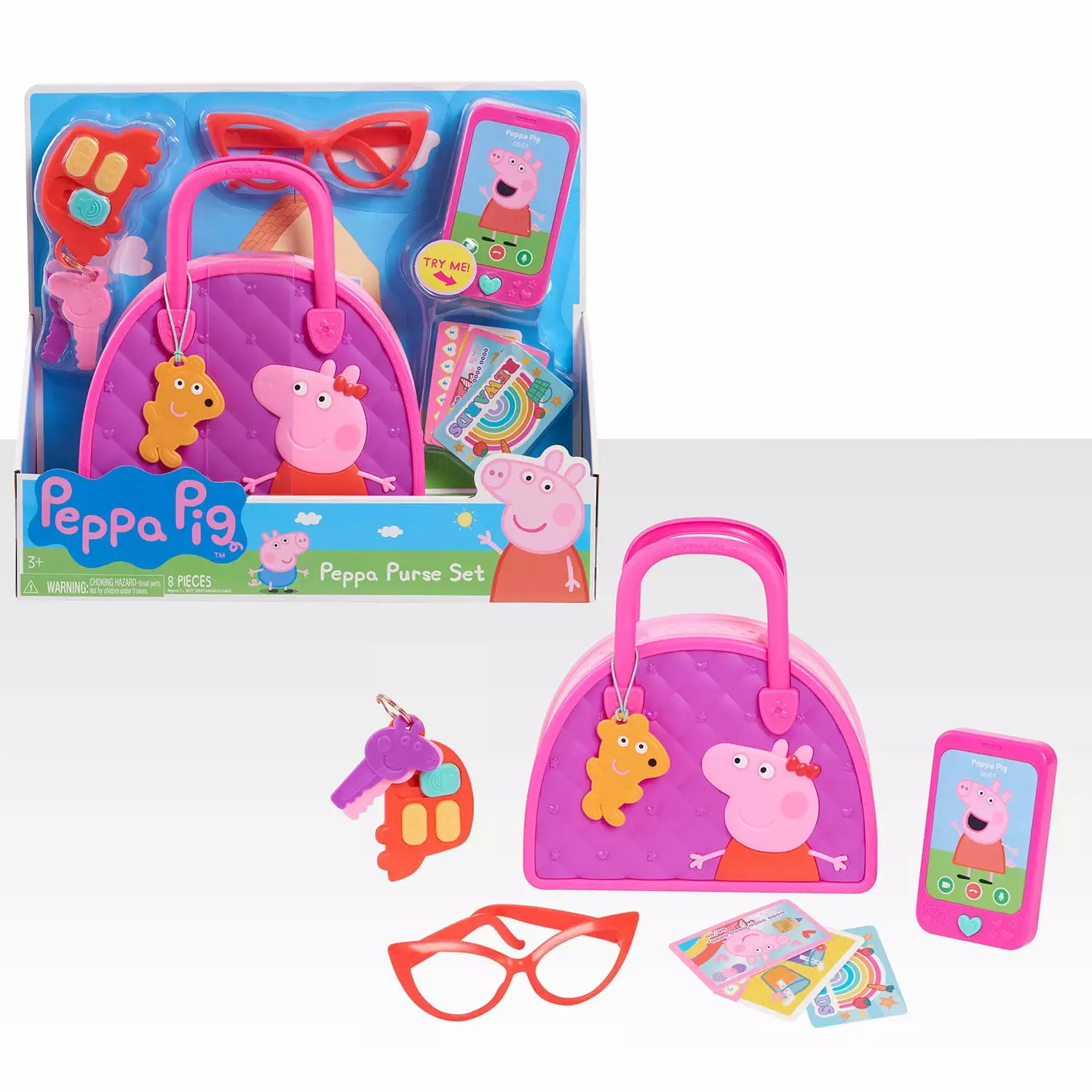 Peppa Pig Bag Set. Dress Up & Pretend Play. Kids Toys for Ages 3 up