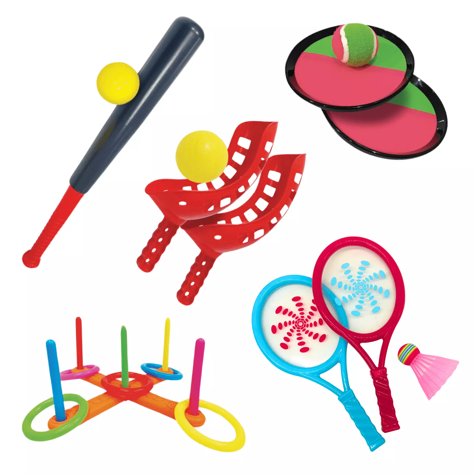 Play Day 5-in-1 Sports Set. Active Games for Young Children. Ages 3-99