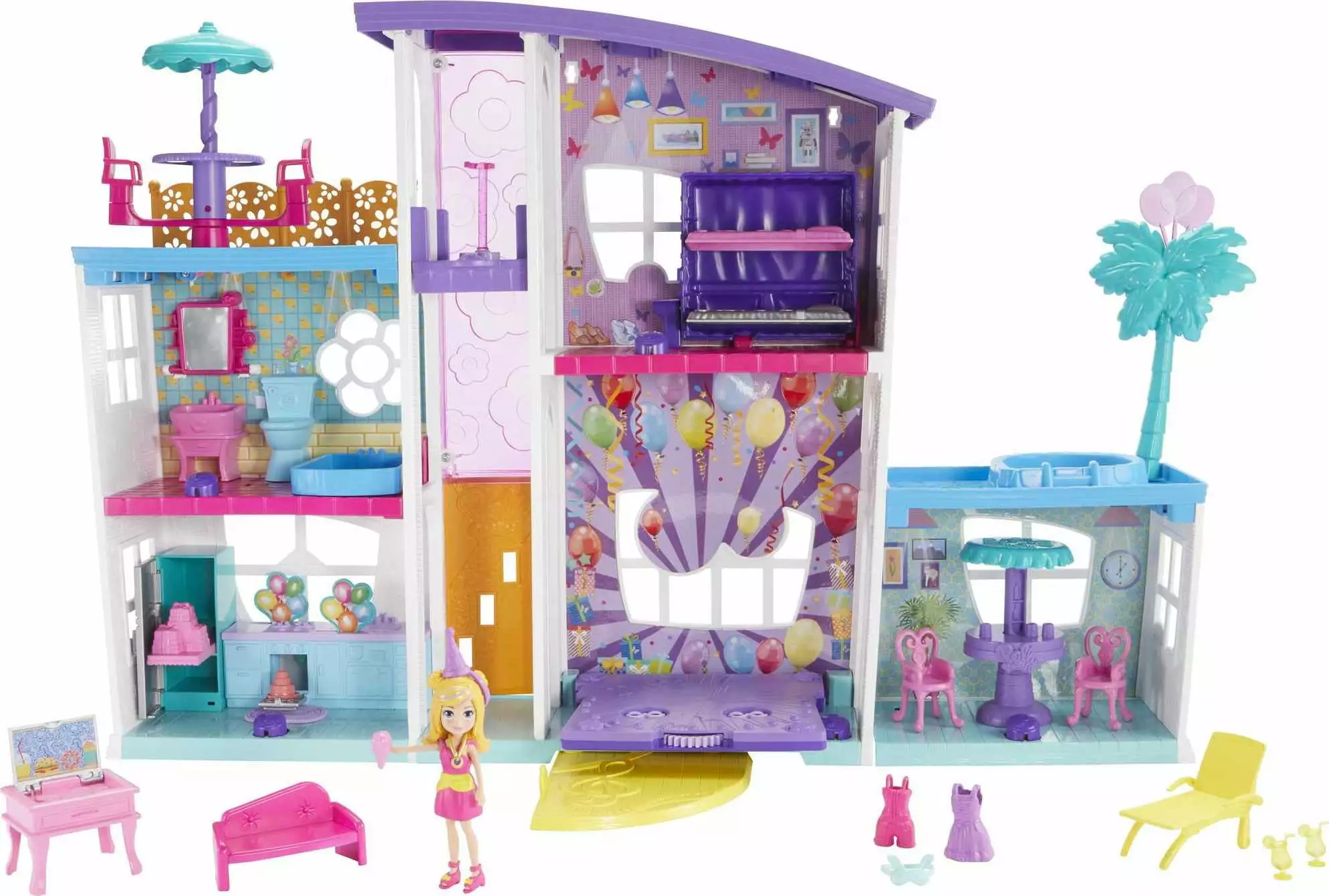 Polly Pocket Poppin' Party Pad Is a Transforming Playhouse!