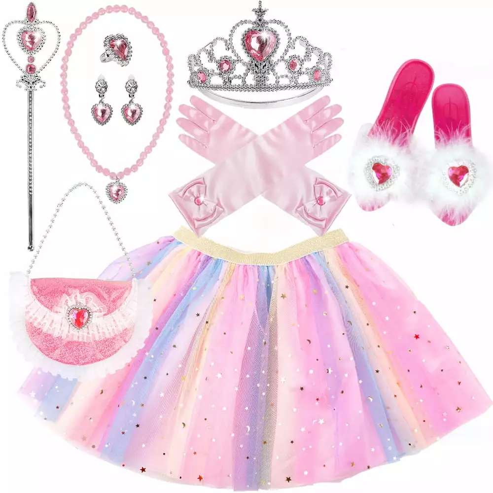 Princess Toys for Toddler Girls Ages 2 3 4 5 6 7 Year Old. Princess Dress Up for Girls 2-5. Birthday Gifts for Little Girls 3-7 Year Old Toddlers