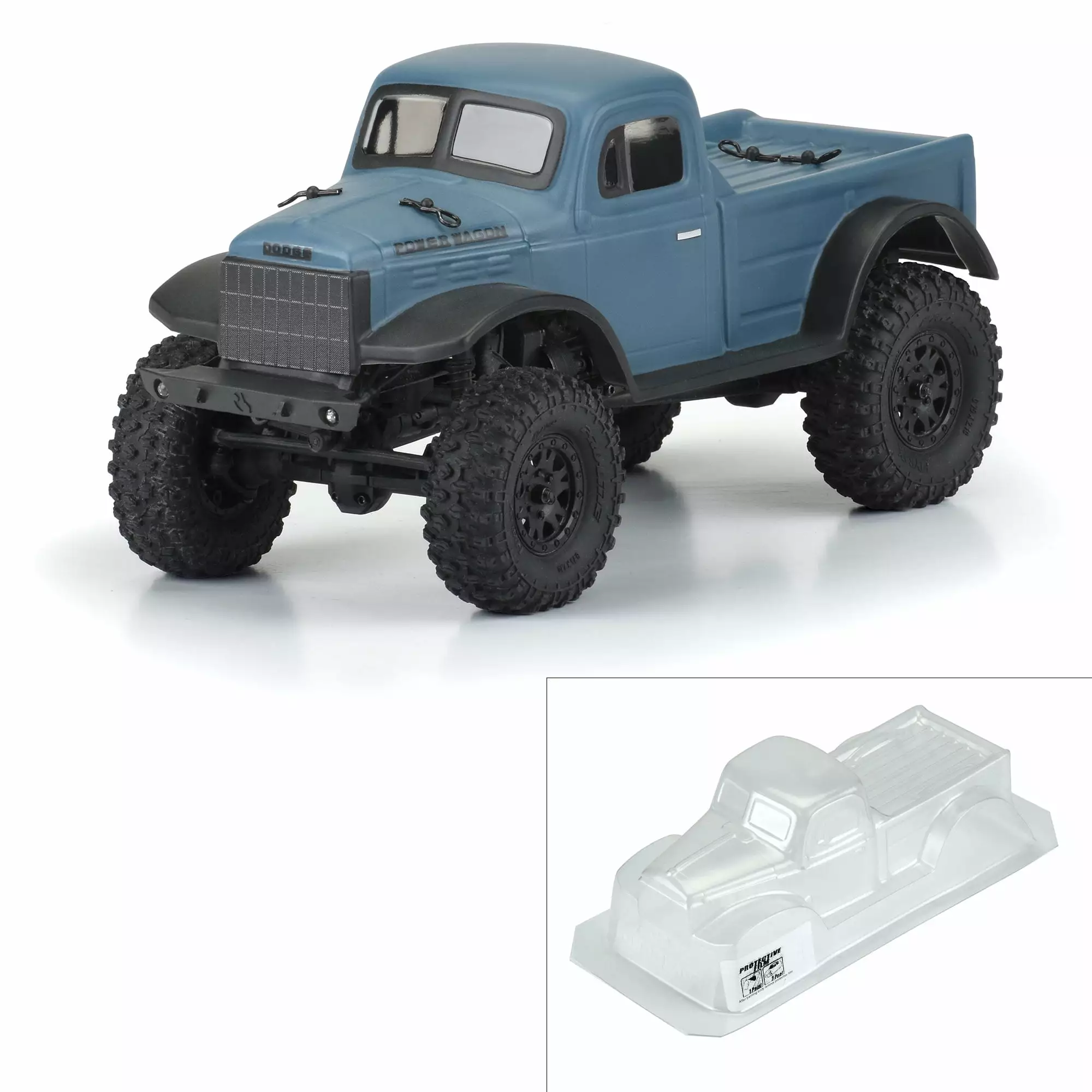 Pro-Line Racing 1946 Dodge Power Wagon Clear Body SCX24 JLU PRO356500 Car/Truck Bodies wings & Decals