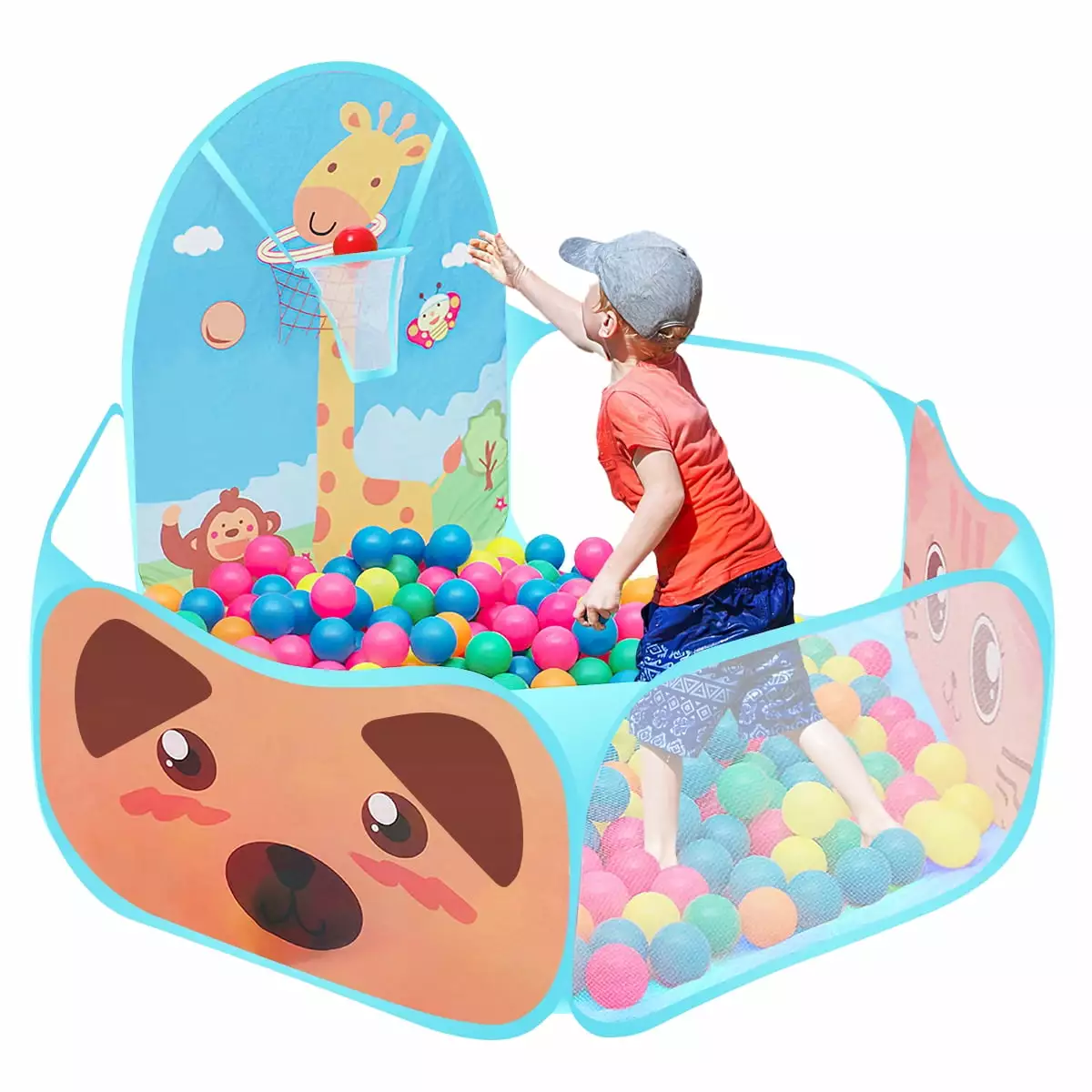 Queen.Y Portable Cute Children Ball Pit. Indoor and Outdoor Easy Folding Ball Play Pool Kids Toy Play Tent.Balls Not Included