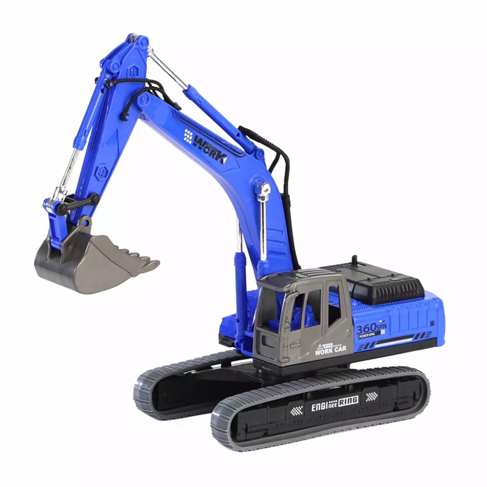 RRSCC Children Toy Car Excavator Model Toy Engineering Car Toy Car Simulation Ornament Excavator Engineering Diecast Set