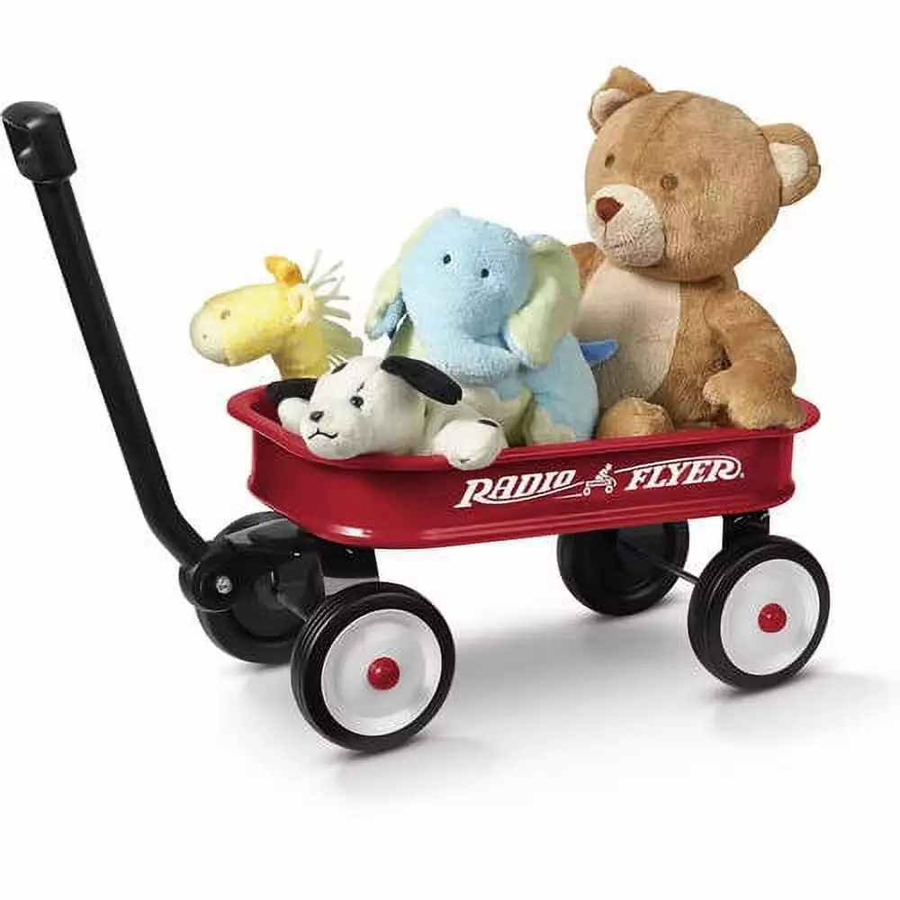 Radio Flyer. Little Red Toy Wagon (12.5 Long x 5.7 Tall). Miniature Wagon. Red