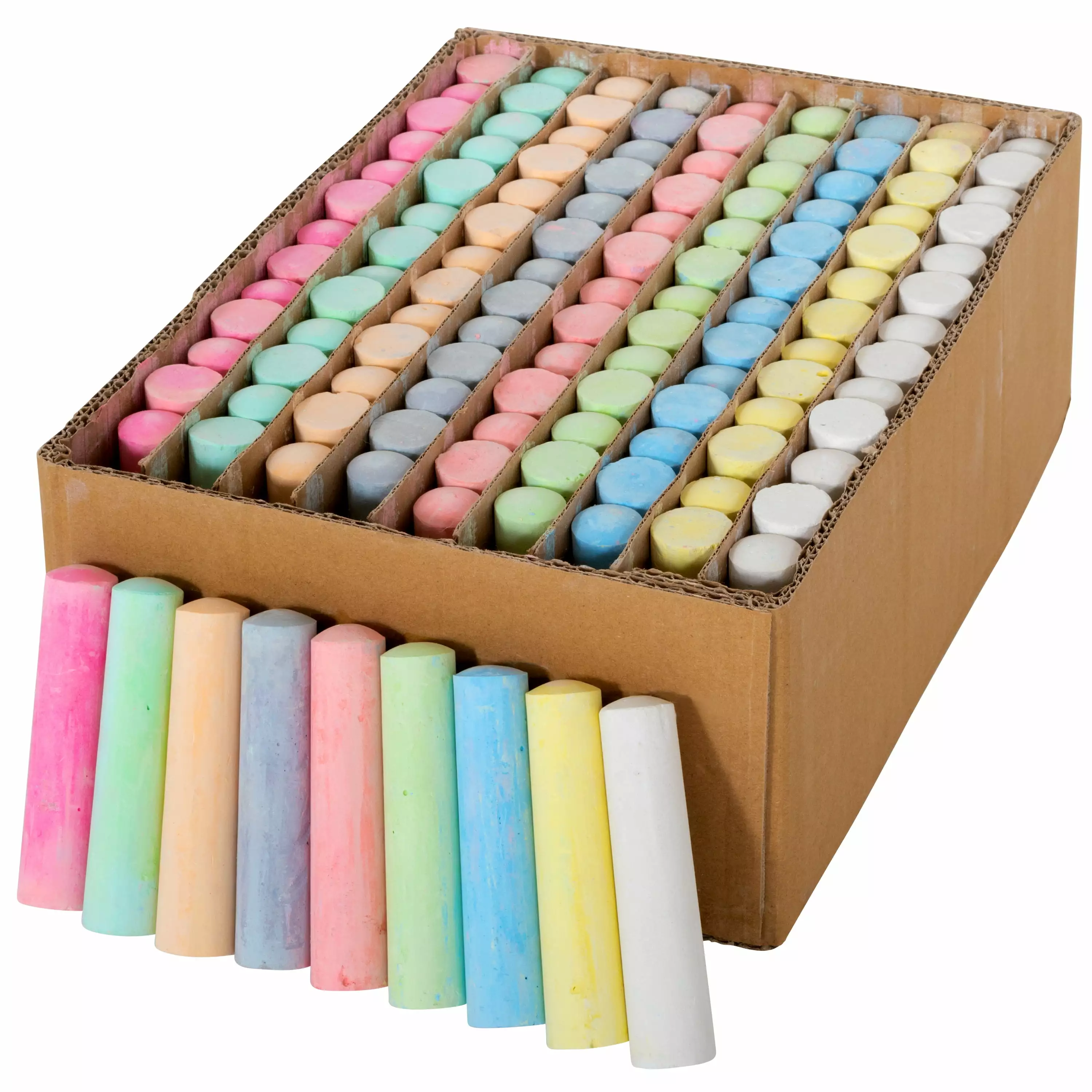 Ready 2 Lern Jumbo Sidewalk Chalk - Set of 126 in 9 Colors