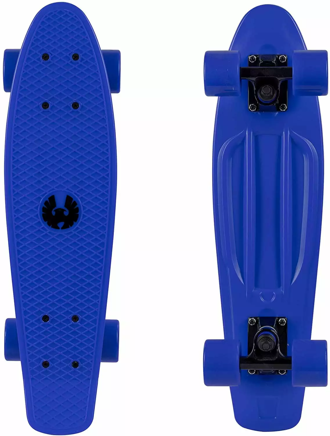 Rekon 22 Complete Mini Cruiser Plastic Skateboard (Blue/Black)