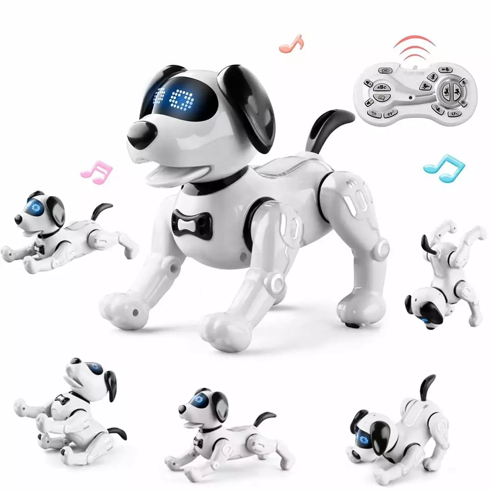 Remote Control Robot Dog Toy.Smart Interactive Robot Dog Intelligent Programmable Robot Toys for Kids