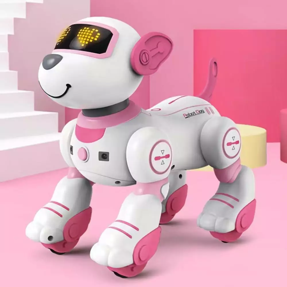 Remote Control Robot Dog Toys for Kids.Intelligent Robot Dog with Touch Function and Intelligent Programming. RC Dog