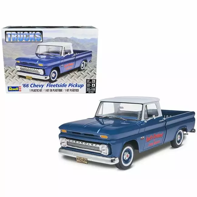 Revell 85-7225 Level 4 1966 Chevrolet Fleetside Pickup Truck 1-25 Scale Model Kit