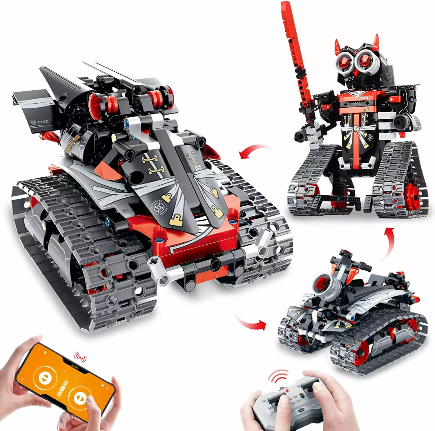 Robot Building Toys STEM Projects for Kids Ages 6-10 8-12 and up. 3 in 1 Remote Control Car Coding Set. Educational Robotics Science Kit. Birthday & Christmas Gift for Teen Boys Girls