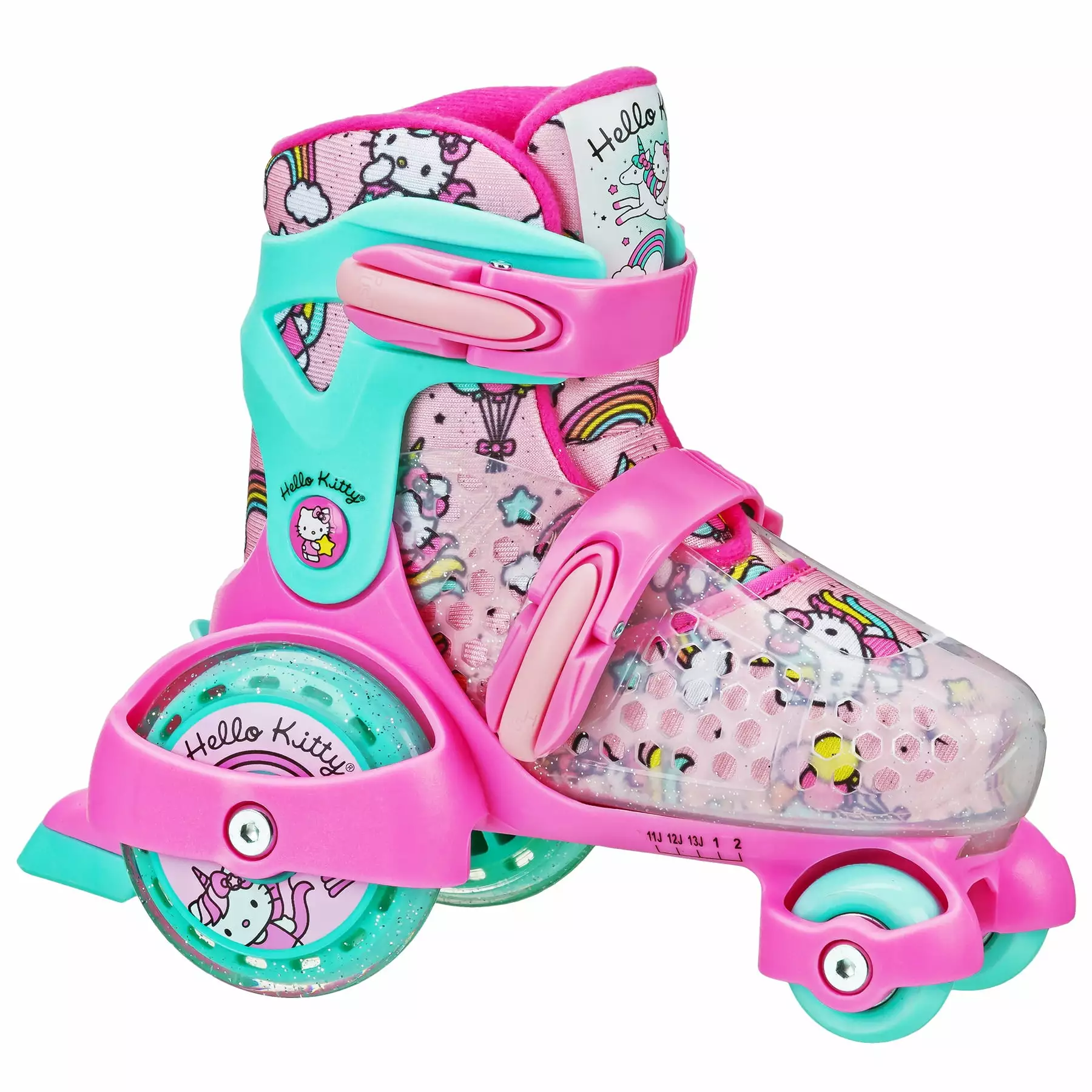 Roller Derby EZ Roll Adjustable Hello Kitty Skate. Size 11-2