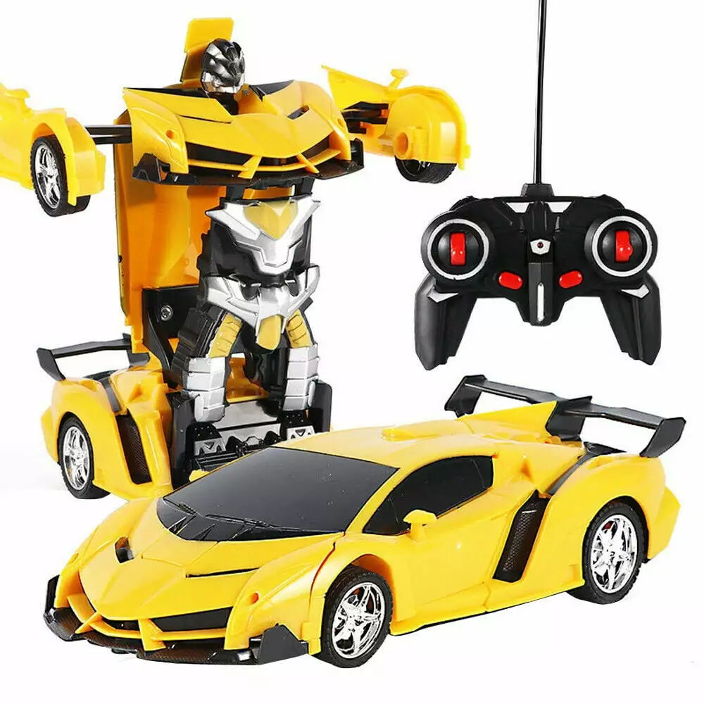 SHCKE Remote Control Car Kids Transform Robot RC Cars 2.4GHz RC Robot Car with One-Button Deformation 360?? Rotating and Drifting Remote Car Toys for Boys Girls Age 4-7 8-12 Birthday Gift