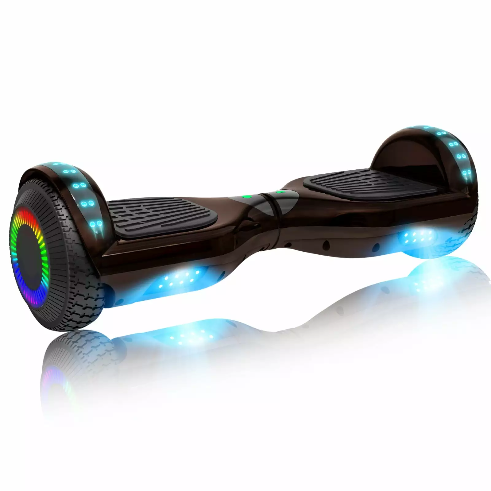 SISIGAD Hoverboard. 6.5 inch Self Balancing 2 Wheel Hoverboard with LED Lights for Kids and Teens. Plating Black