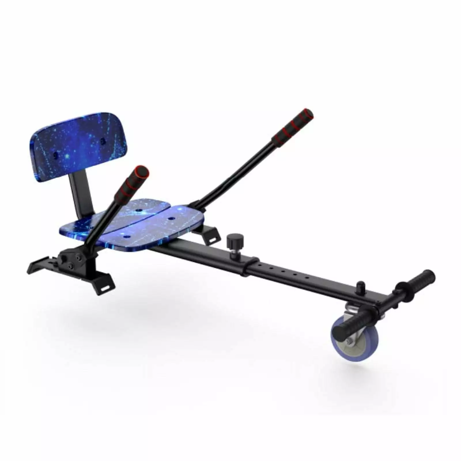 SISIGAD Hoverboard Go Kart. Hoverboard Seat Attachment for 6.5 8 10 Self Balancing Scooter. Length Adjustable. Star Blue