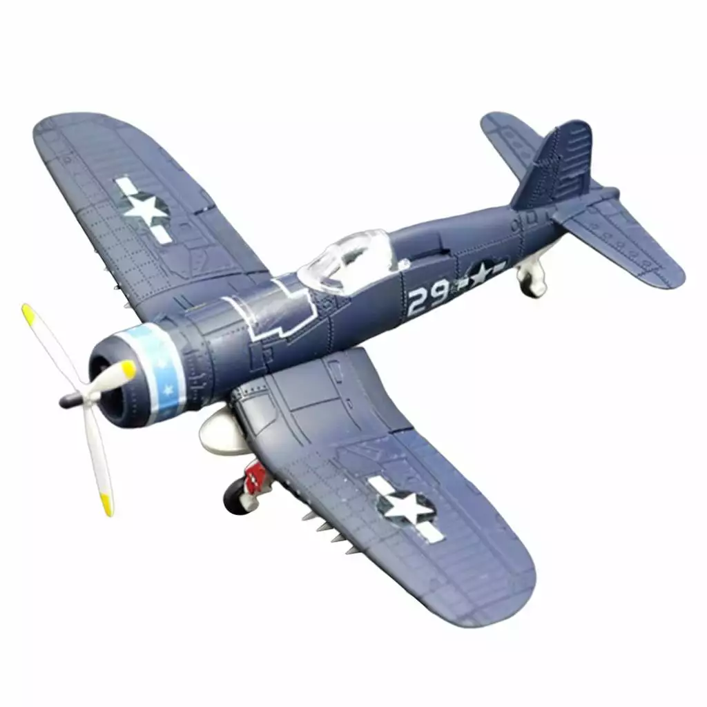 Shamjina 1:48 Aircraft Model 4D Assembly Plane Model Realistic Simulation. Decorative Piece for Home and Office - Perfect Gift for Aviation Enthusiasts and Kids. Dark Blue